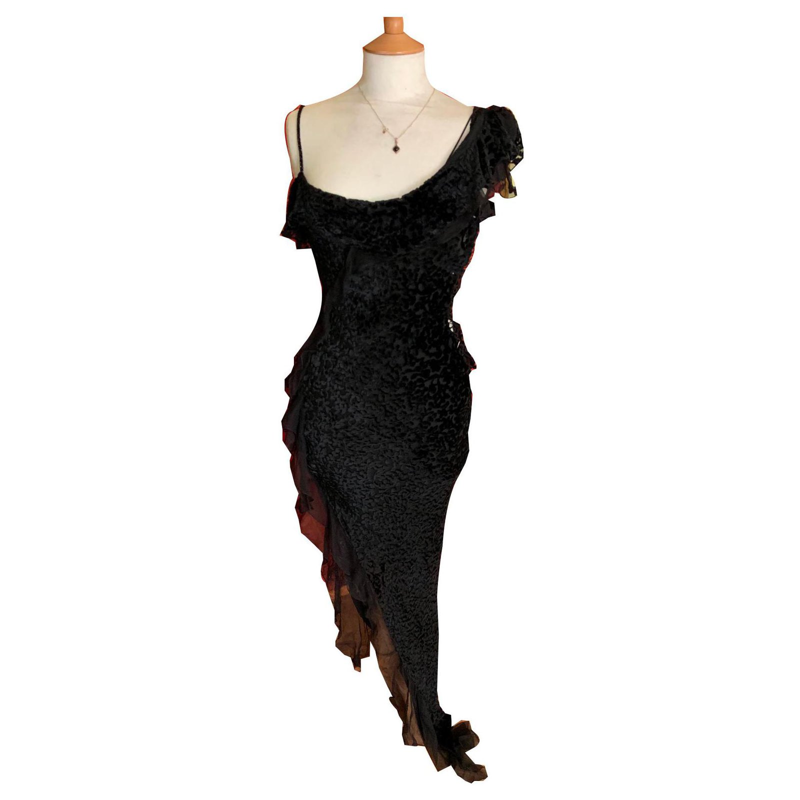 Christian Dior Dresses Black Silk ref.141861 Joli Closet