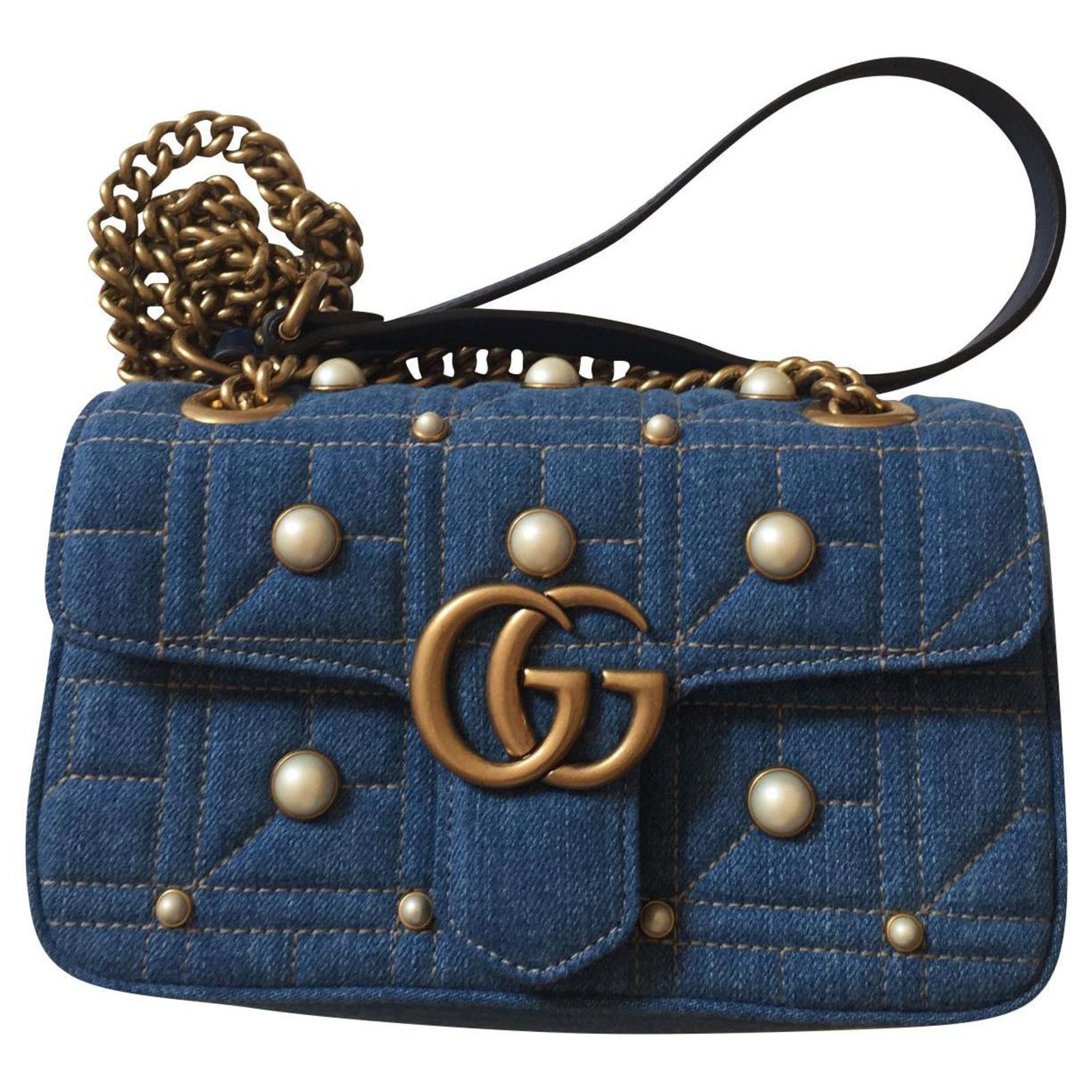 Gucci Gucci Marmont Denim Handbags 