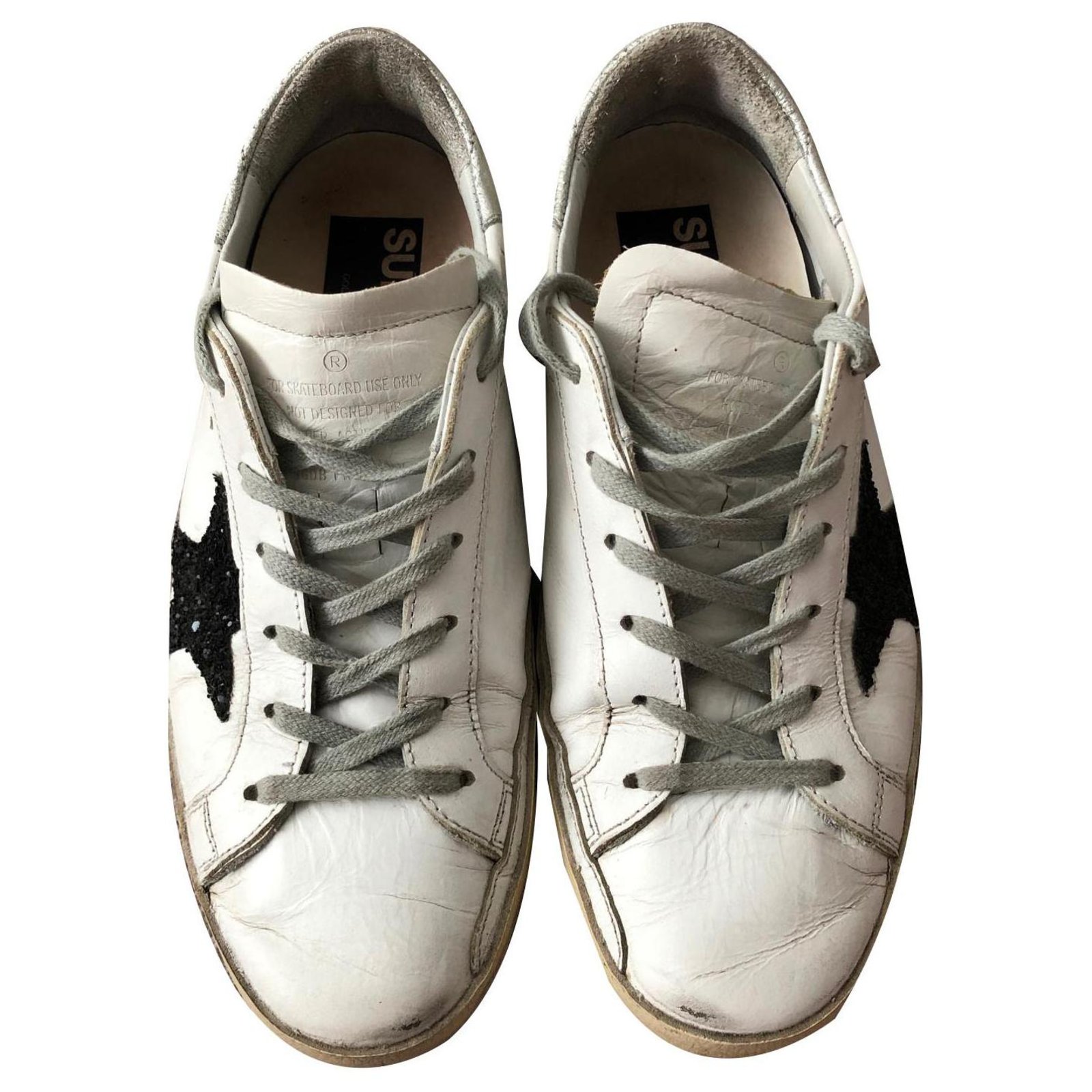 Golden Goose Deluxe Brand Sneakers White Leather ref.142417 - Joli