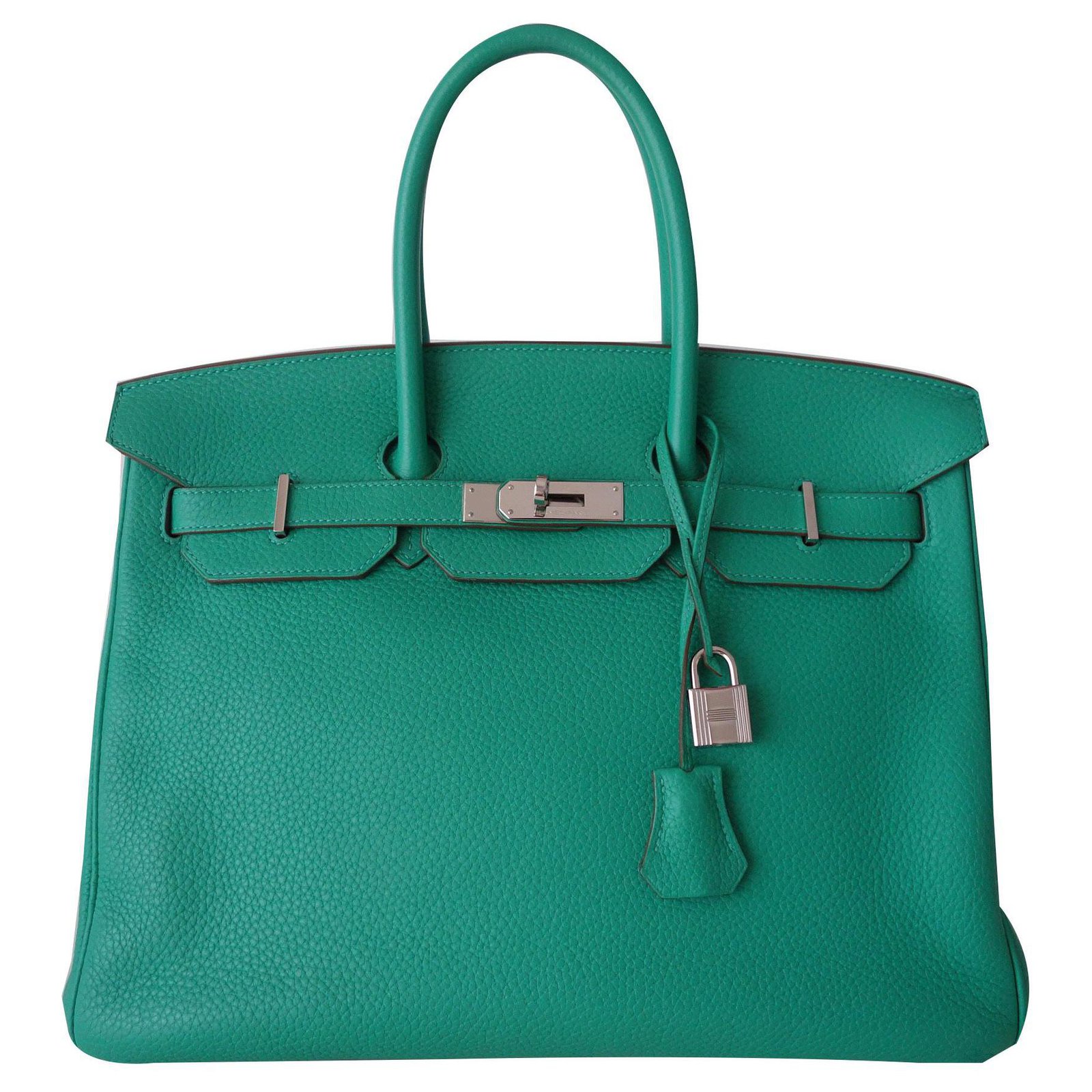 Herm s HERMES  BIRKIN  BAG  35 mint Handbags  Leather Green  