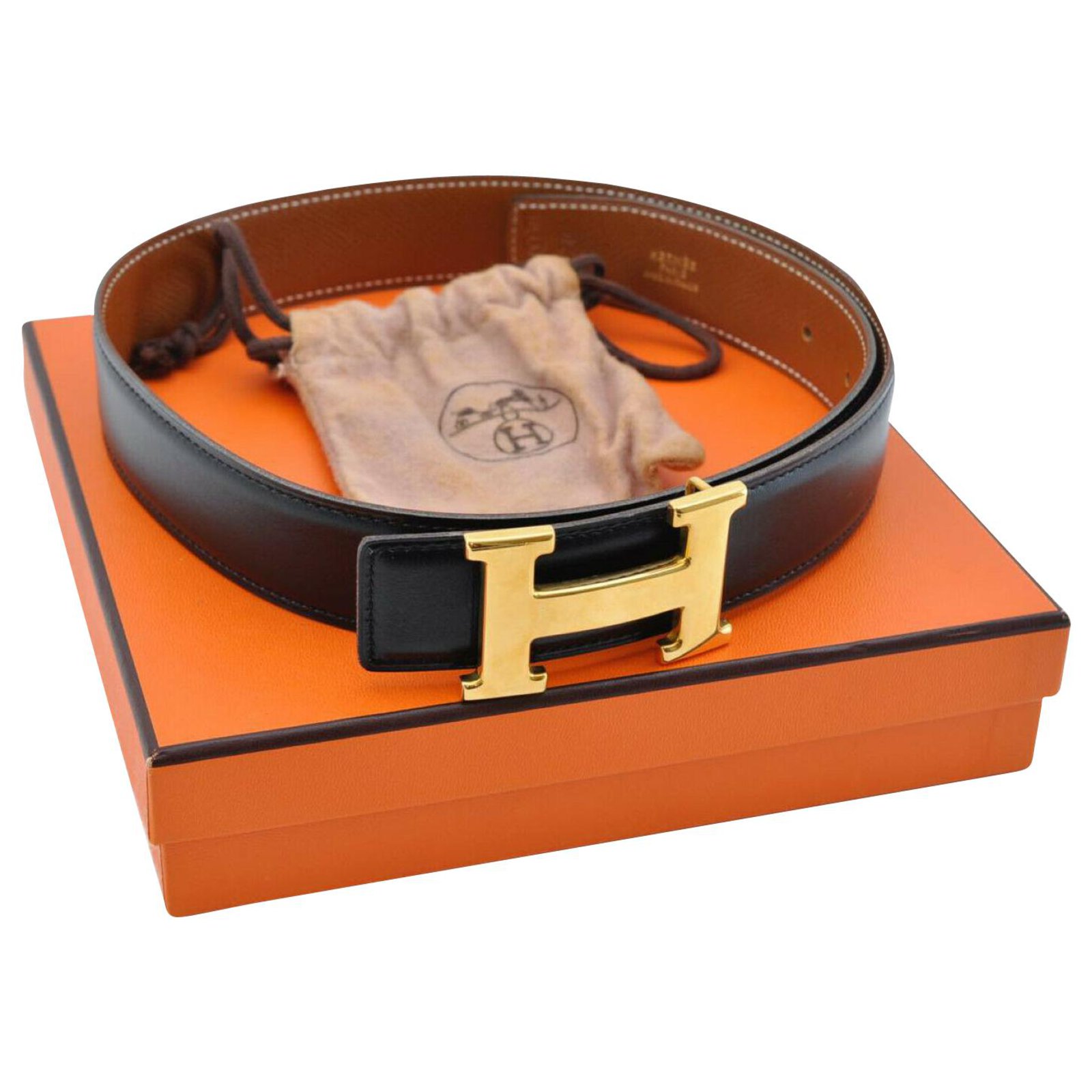 h brand logo belt