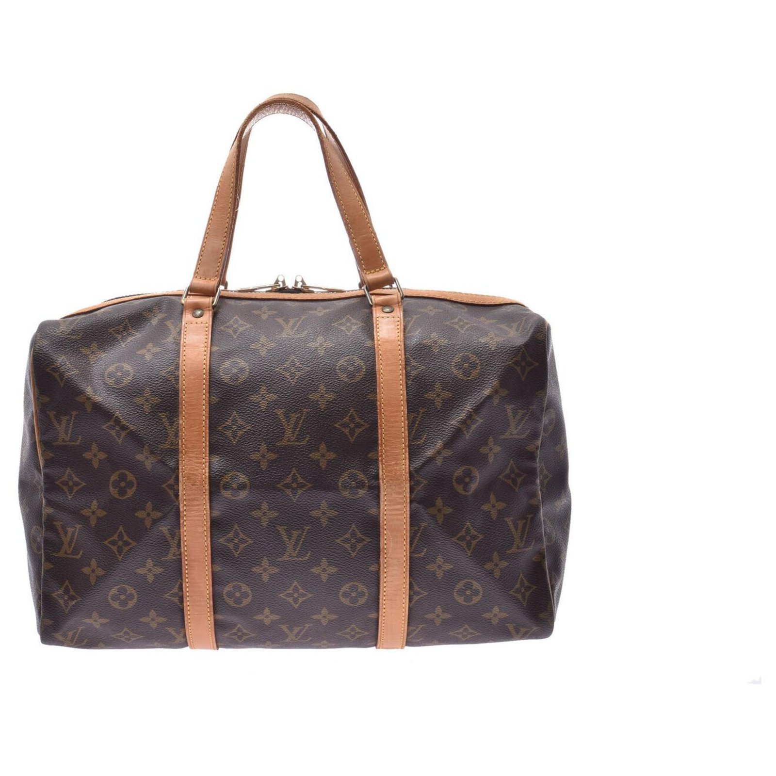 Sacs de voyage Louis Vuitton Louis Vuitton Sac souple 35 Toile Marron ref.143583 - Joli Closet