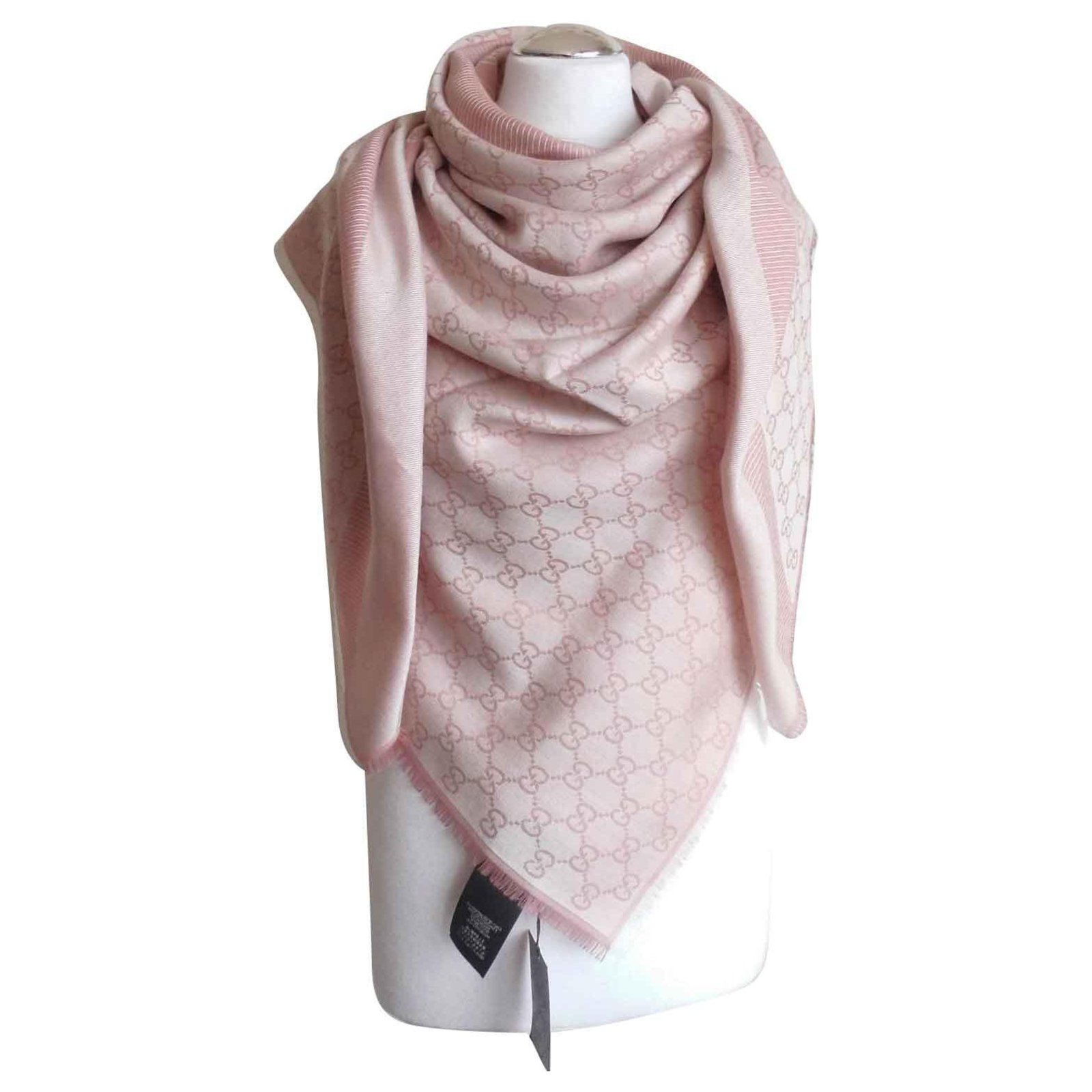 Gehakt Korst dubbel gucci scarf pink new Silk Wool ref.143637 - Joli Closet
