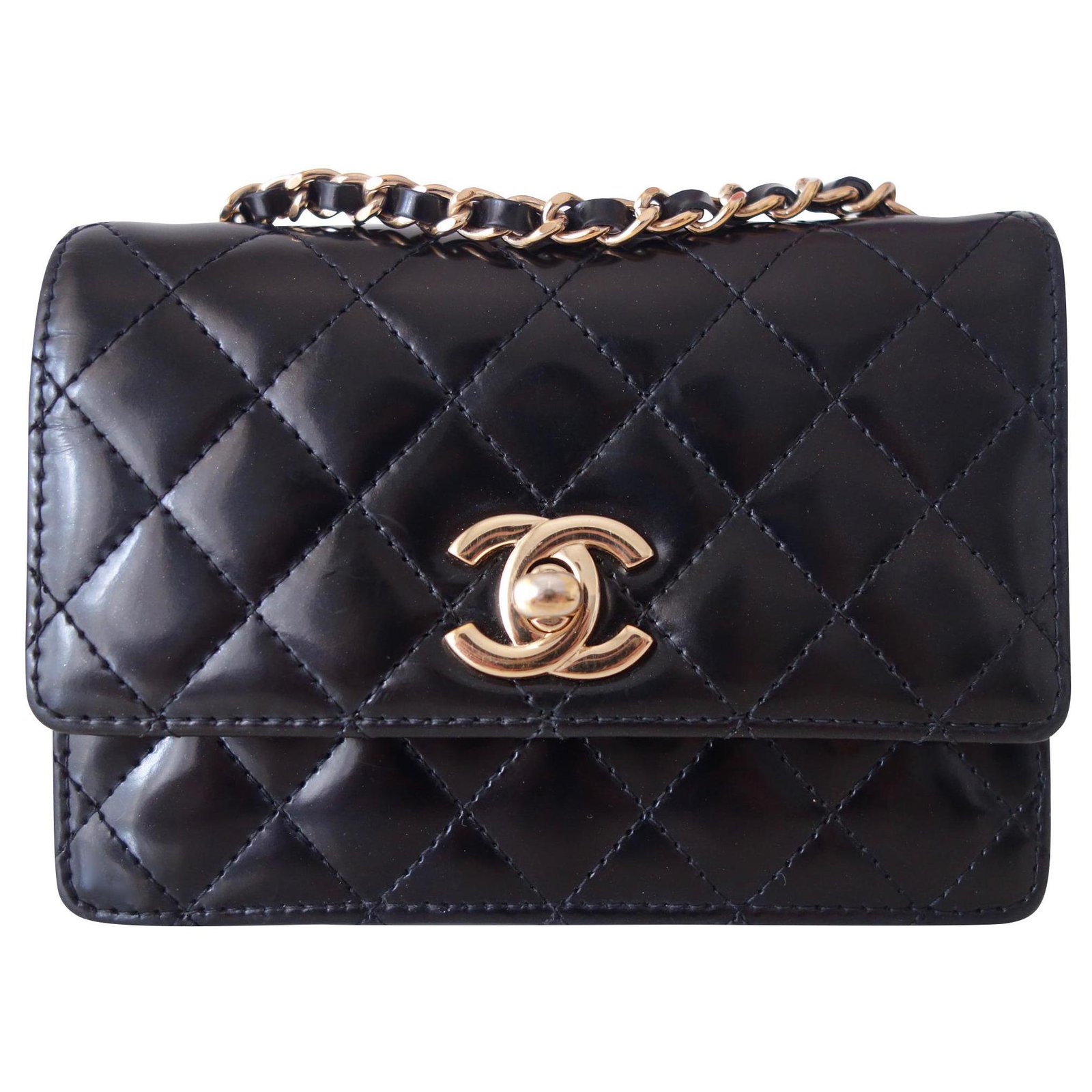 small chanel purse black