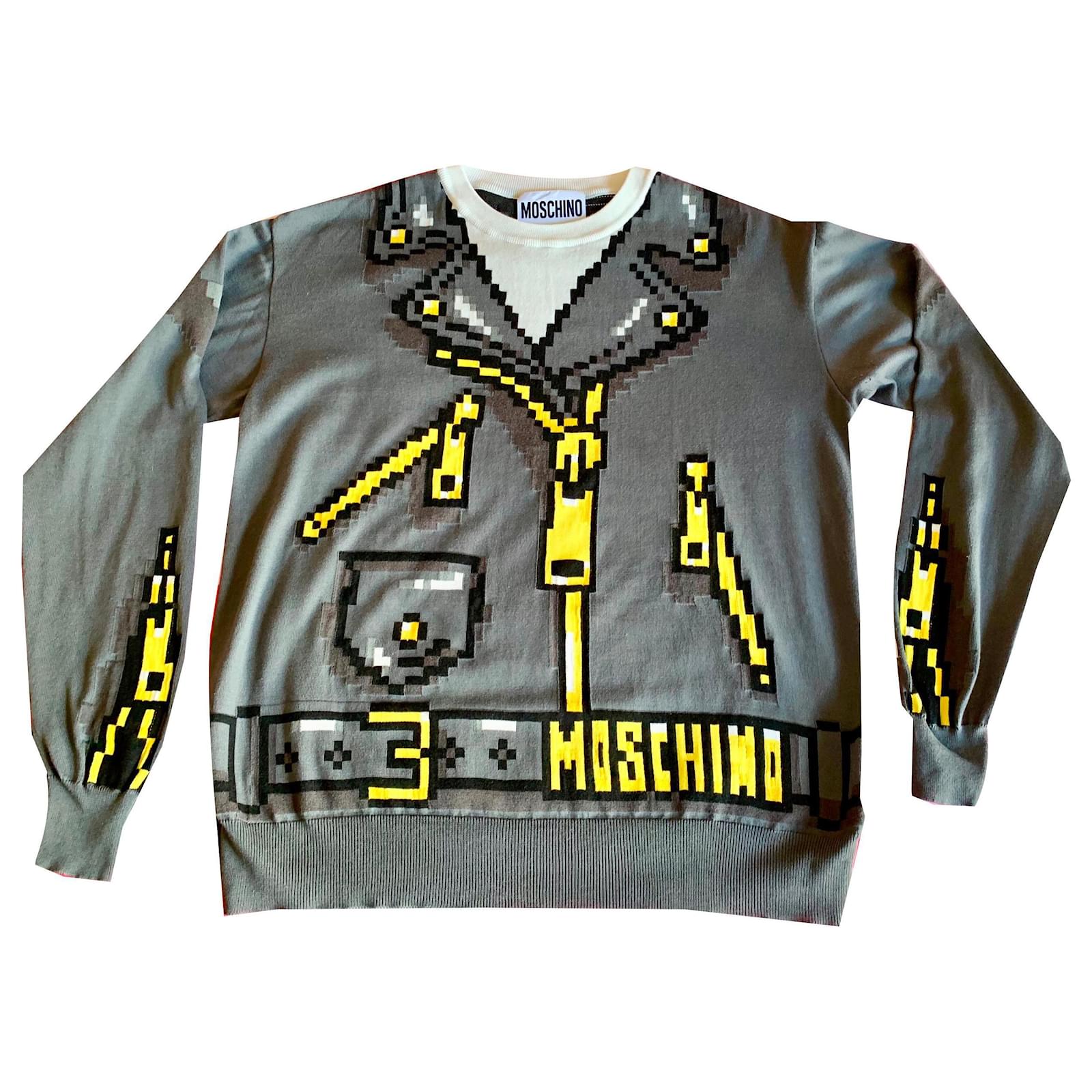 Moschino Sweater SIM'S Collection Capsule Edition very limited. Grey Cotton  ref.144069 - Joli Closet