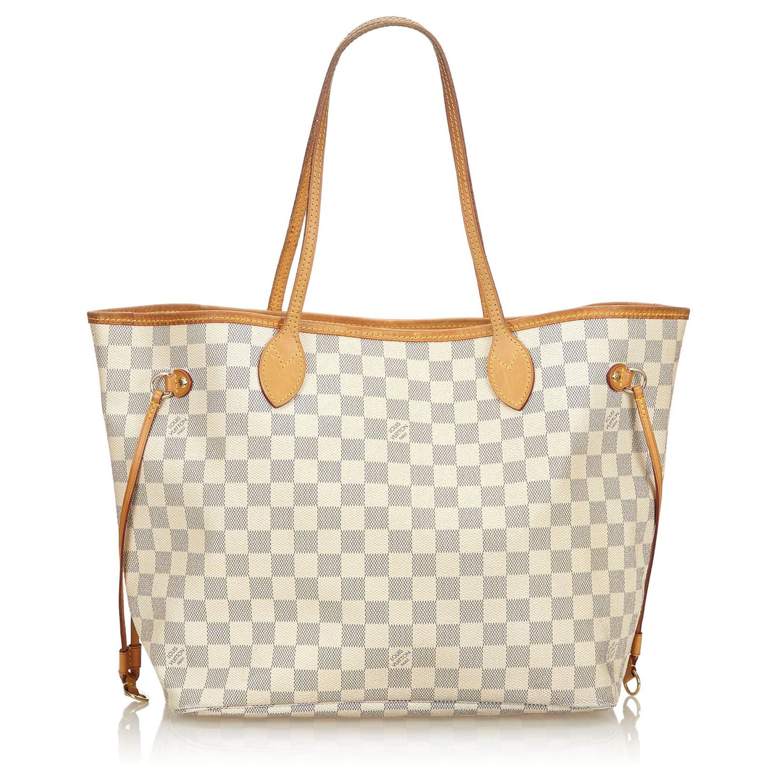 Louis Vuitton Neverfull MM Damier Azur Blue Light blue Cloth ref