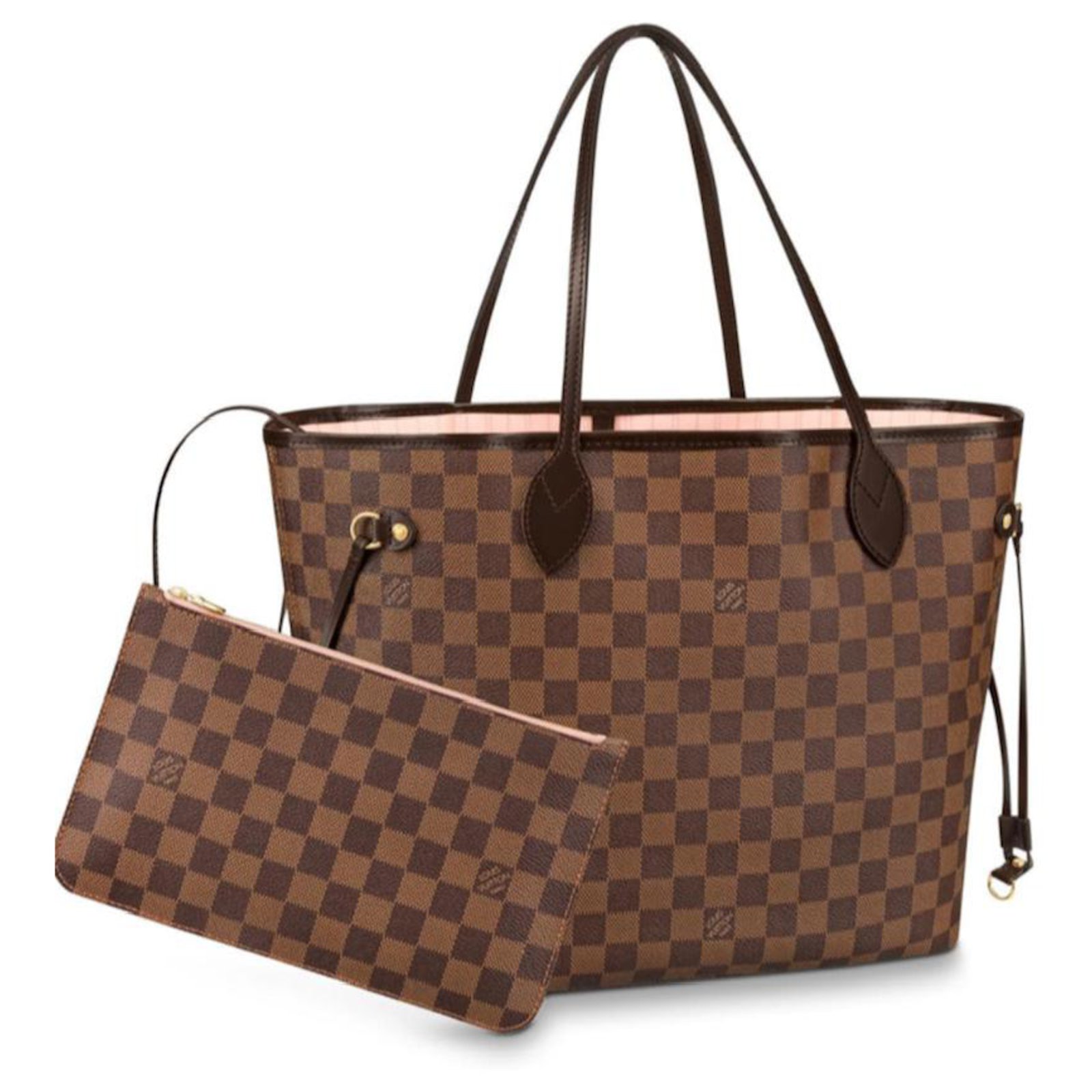Louis Vuitton Neverfull MM Damier Redesigned interior with Louis