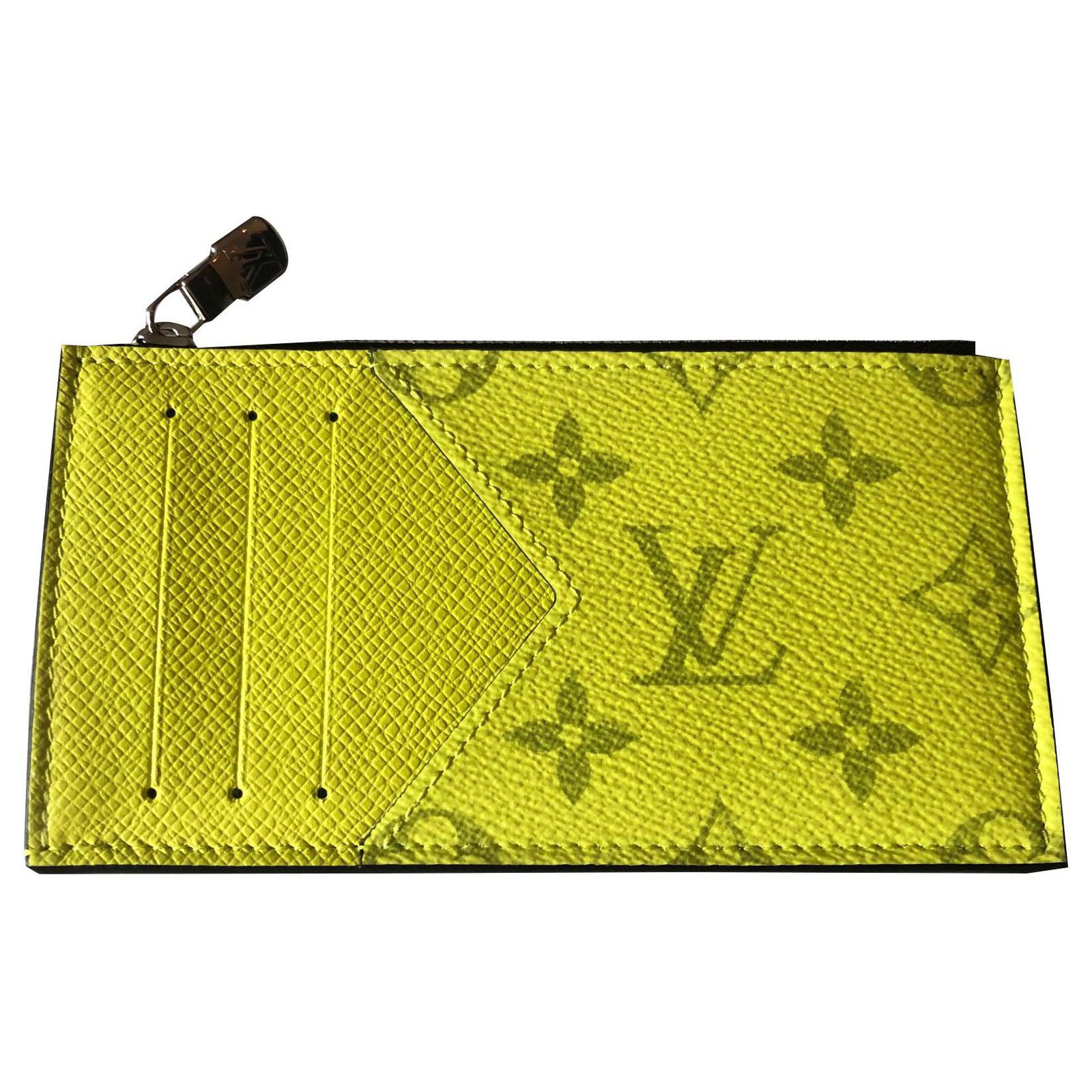 Louis Vuitton card and coin wallet new Yellow Leather ref.144524 - Joli  Closet