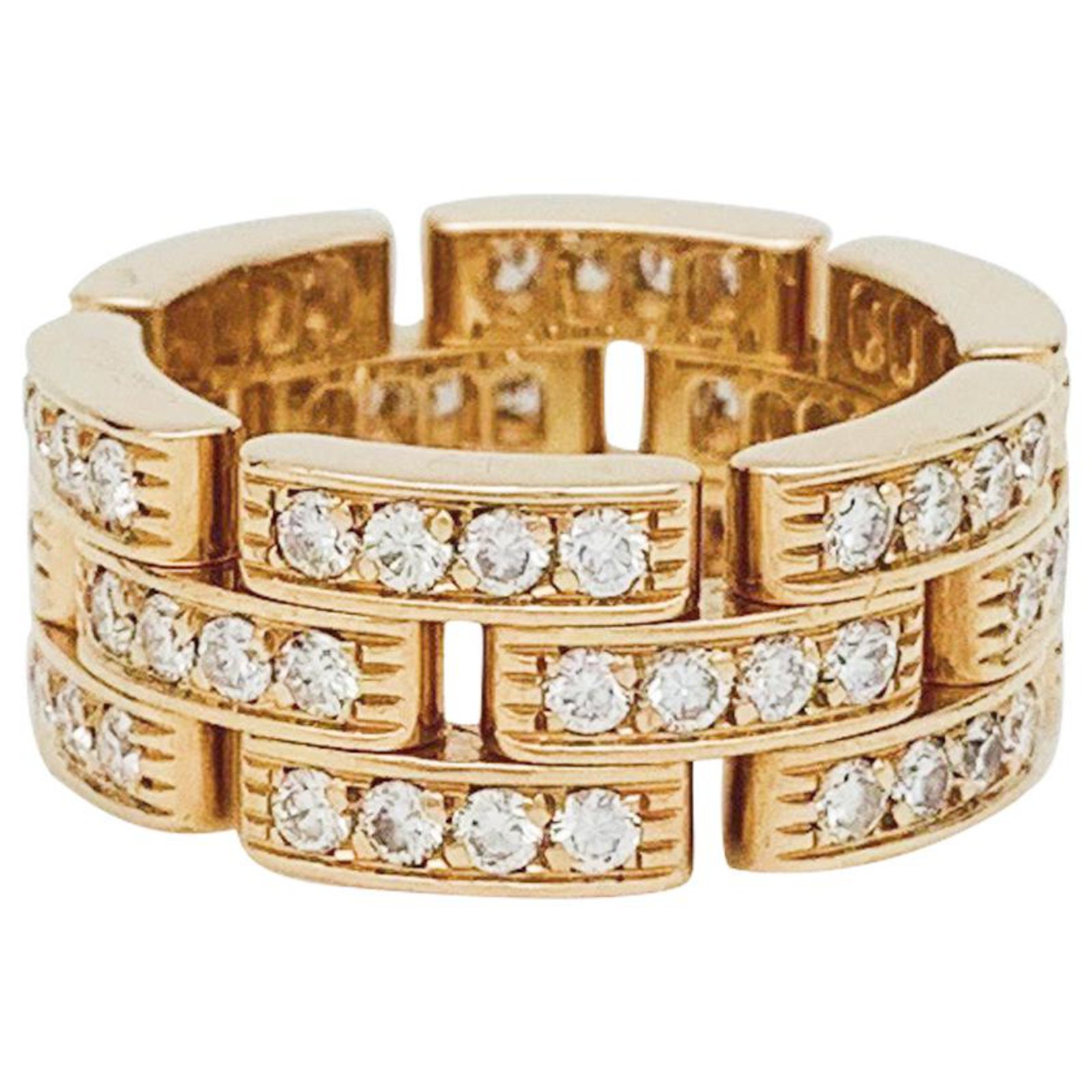 cartier maillon panthere ring yellow gold