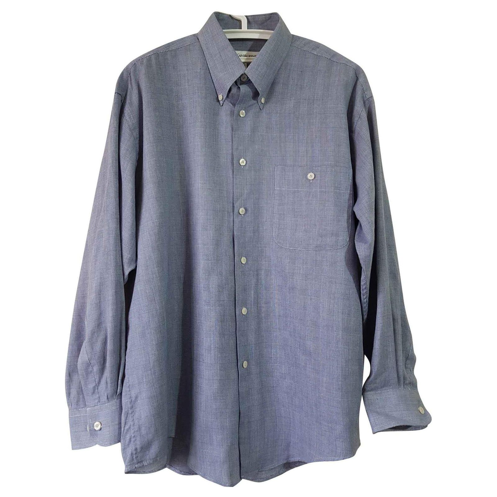 Yves Saint Laurent Shirts Blue Cotton Polyester ref.144683 - Joli Closet