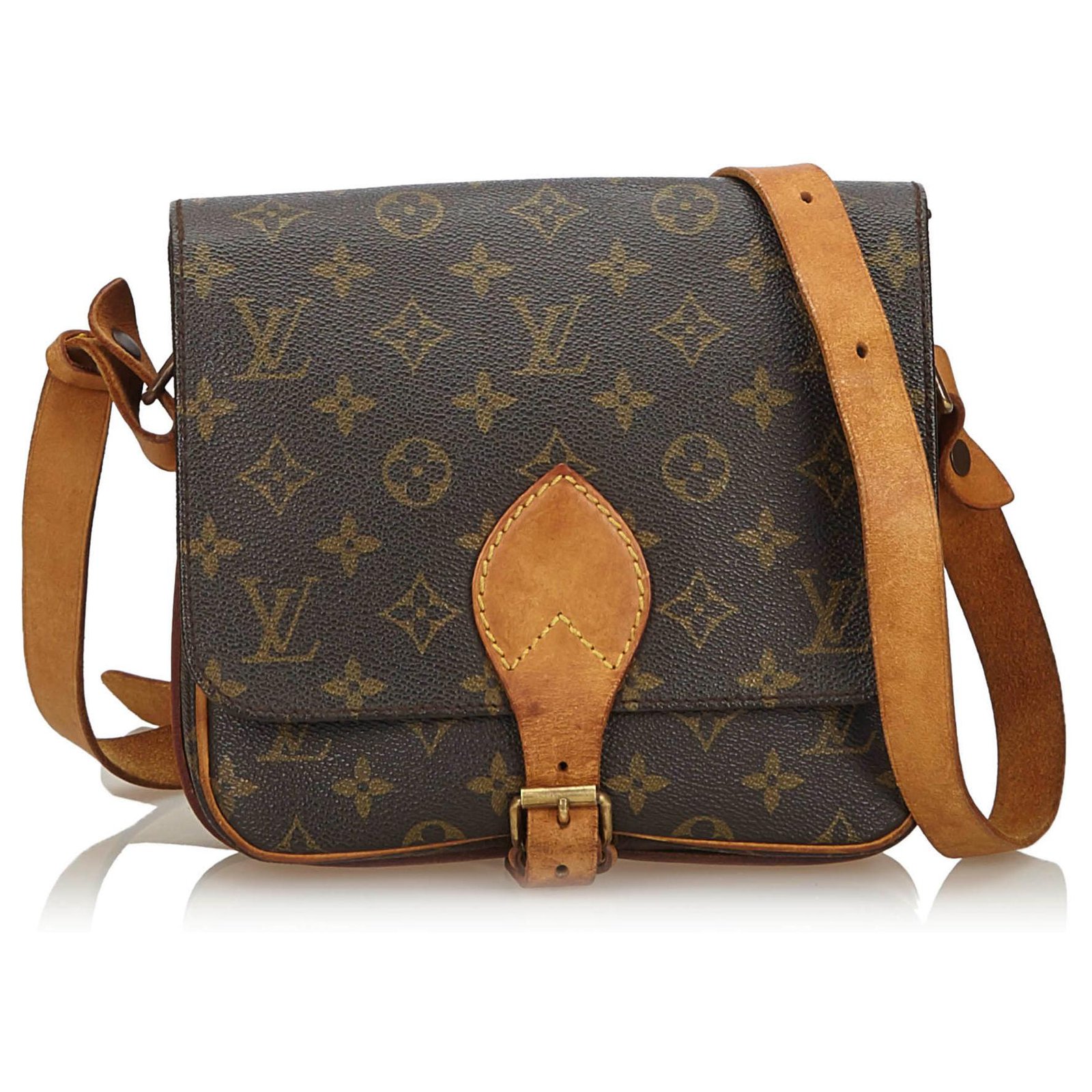 Louis Vuitton Brown, Pattern Print Monogram Cartouchiere mm