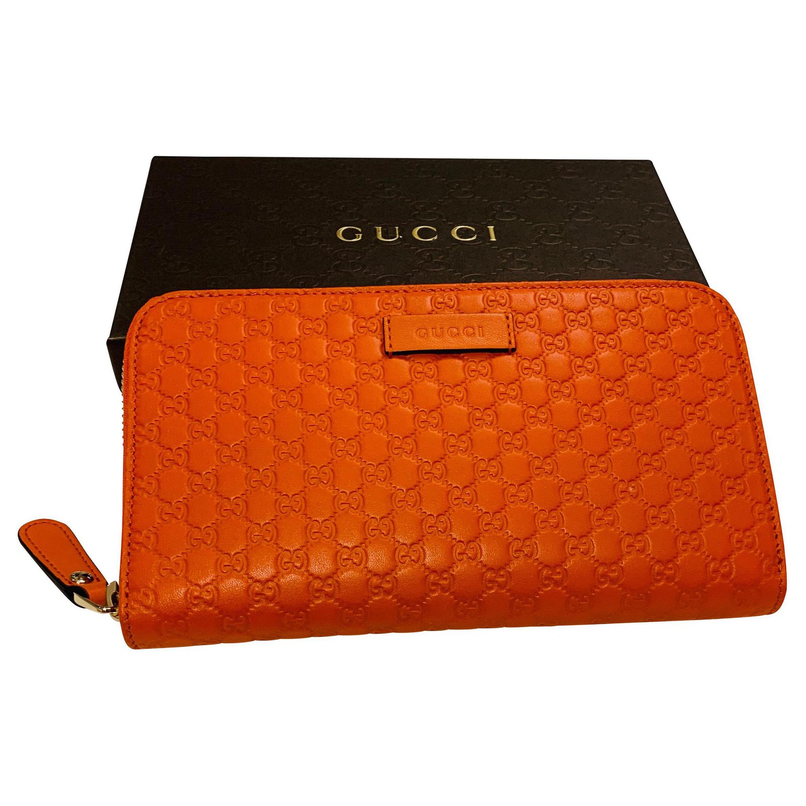 Gucci Wallets Wallets Leather Orange 