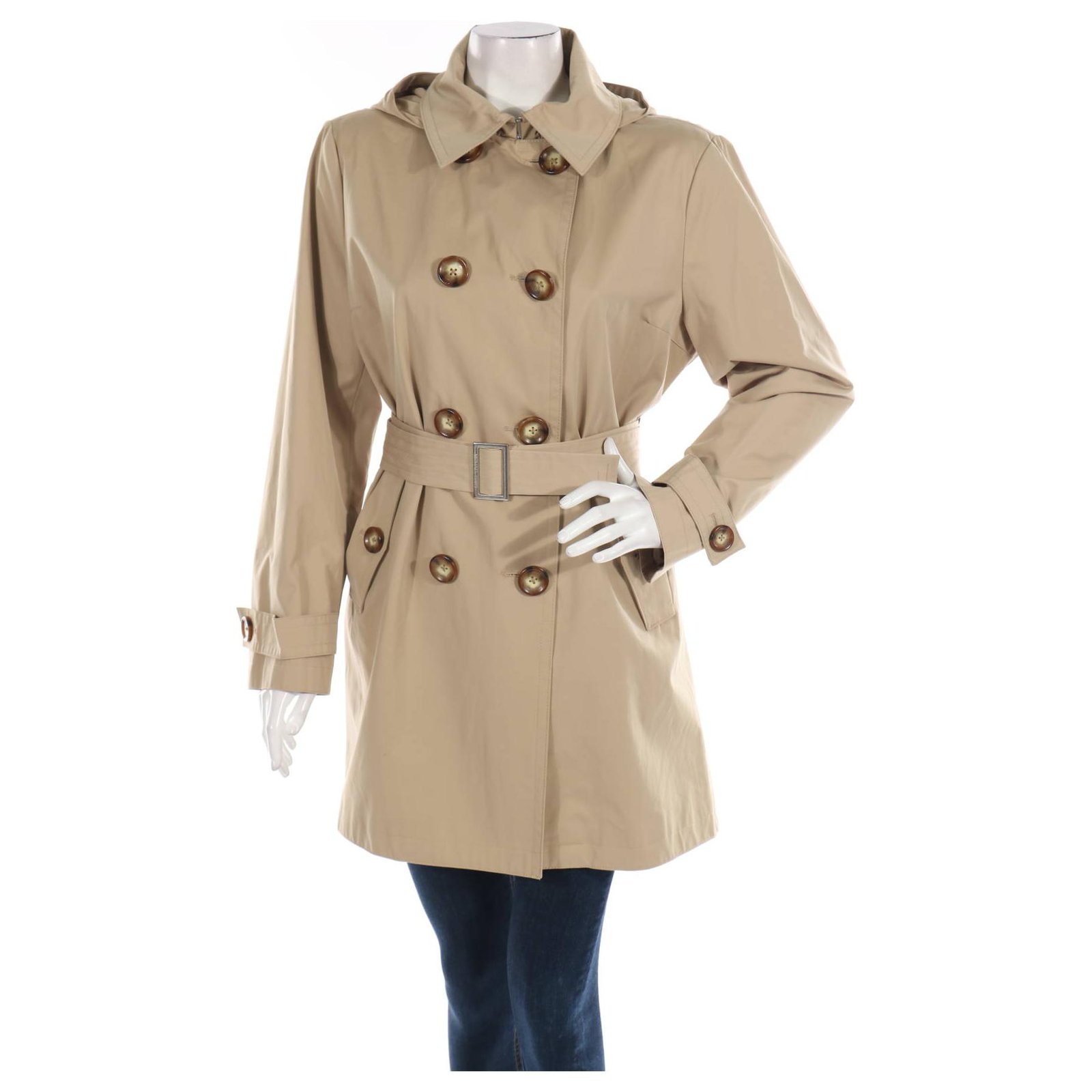 michael kors trench coat with hood