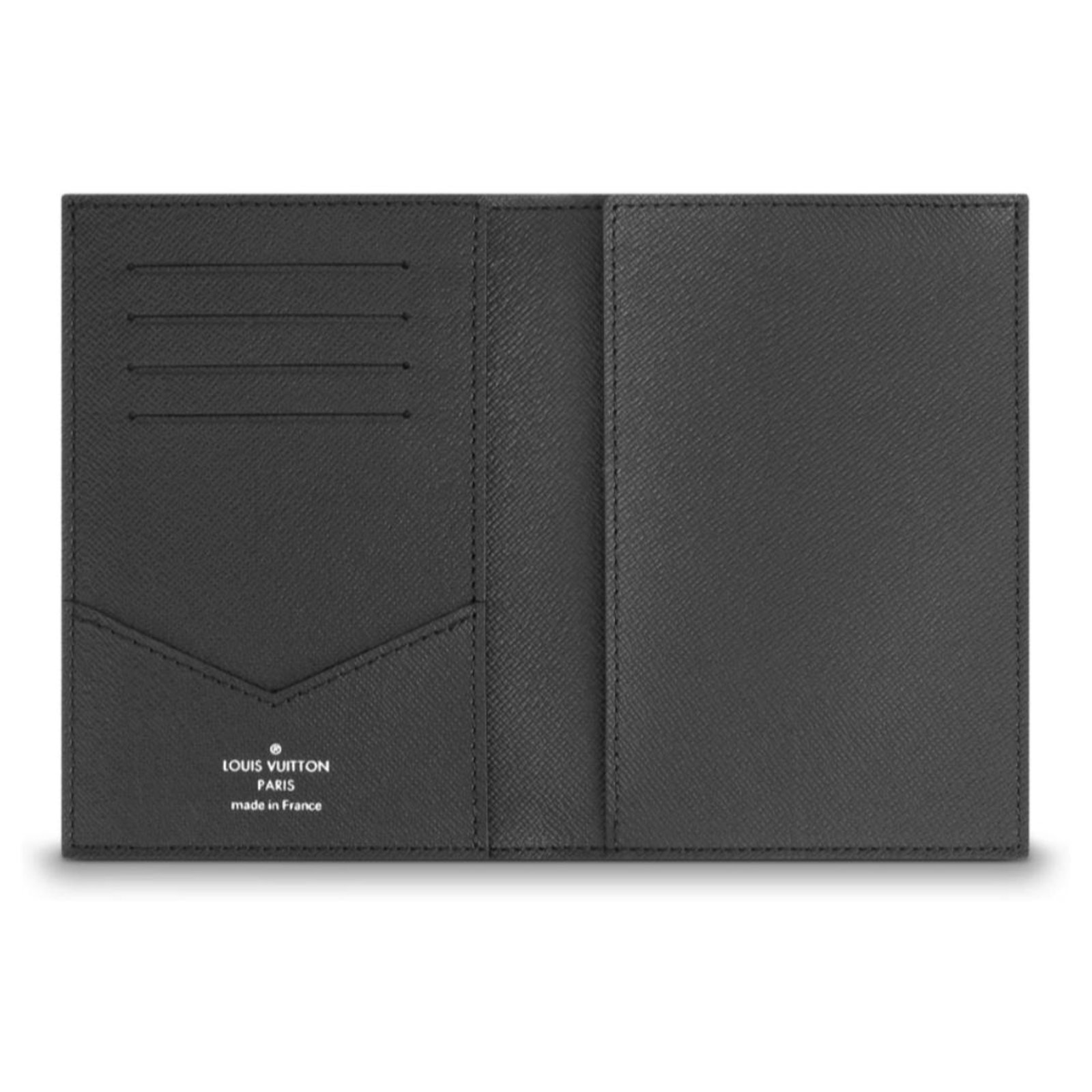Passport cover new louis vuitton Dark grey Leather ref.145523