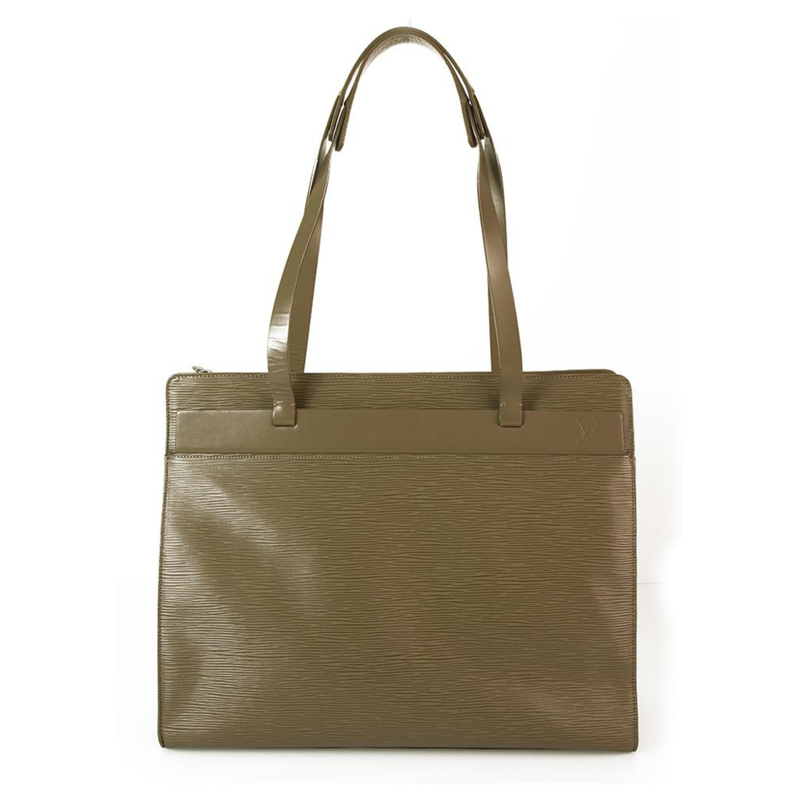 LOUIS VUITTON Womens Beige Epi Leather Croisette PM Handbag Tote Bag w LV  Logo