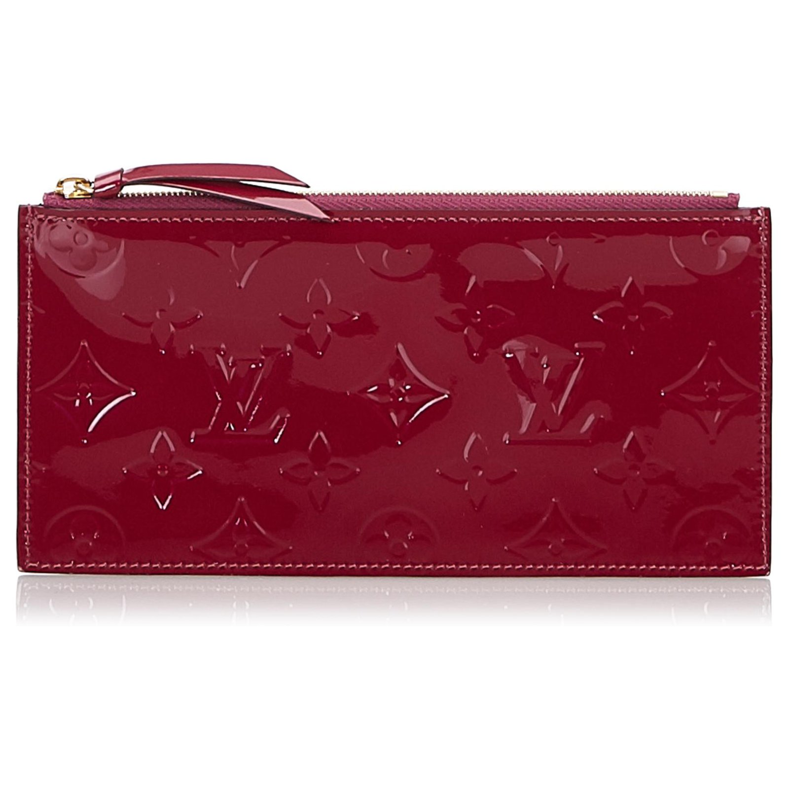 Joséphine Louis Vuitton Pink Vernis Josephine Wallet Zippered Insert  Leather Patent leather ref.147118 - Joli Closet