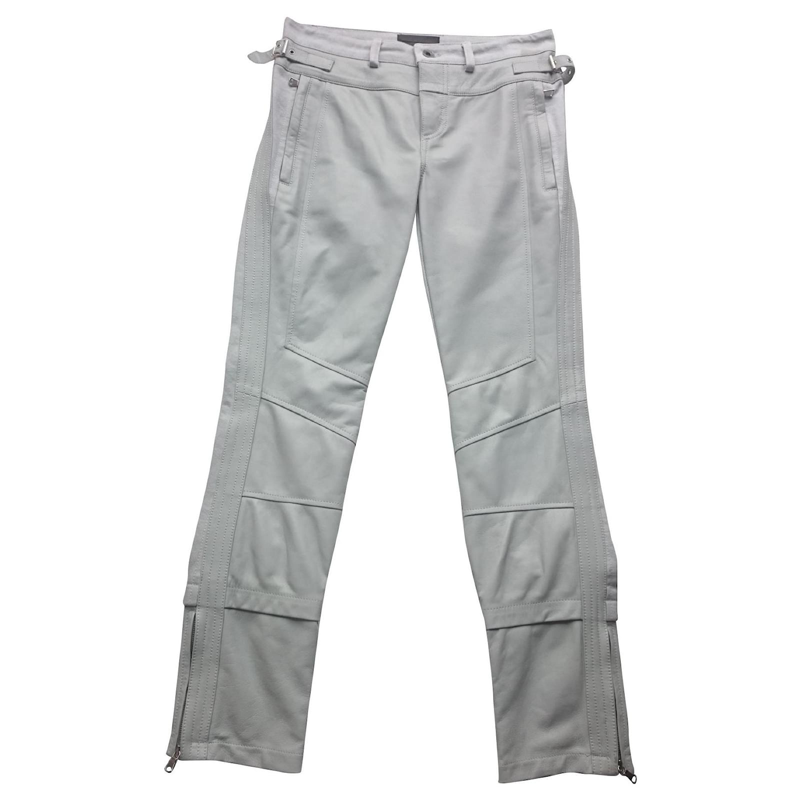 Diesel negro oro cuero y pantalones de mezclilla, Tamaño IT38 Gris Piel de  cordero ref.147214 - Joli Closet