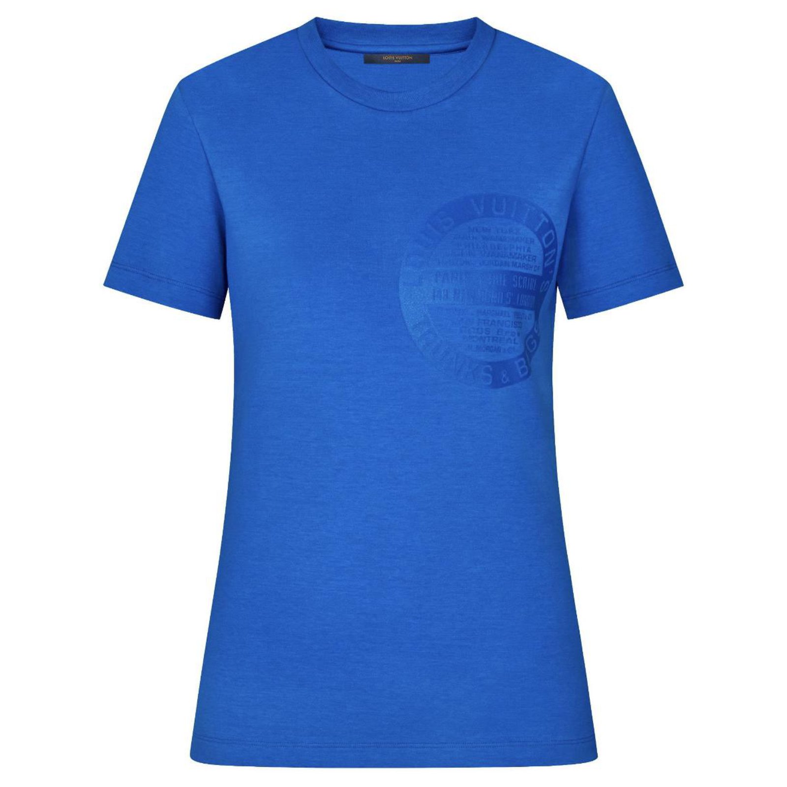 louis Vuitton t shirt Blue Cotton ref.147253 - Joli Closet
