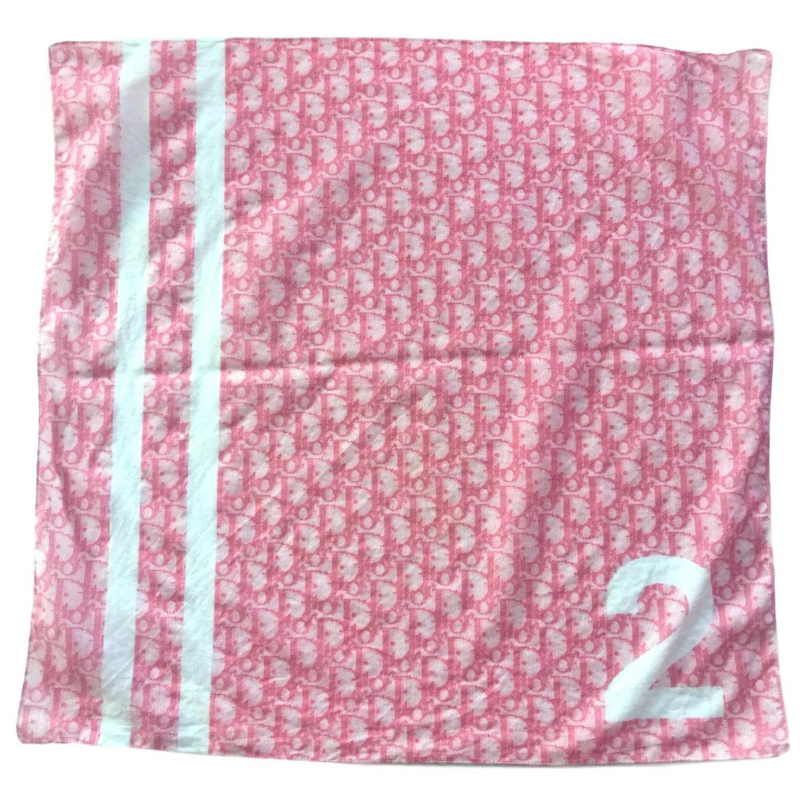D-Stripes Square Scarf Pink  Womens Dior Silk Scarves & Mitzah ⋆  Rincondelamujer