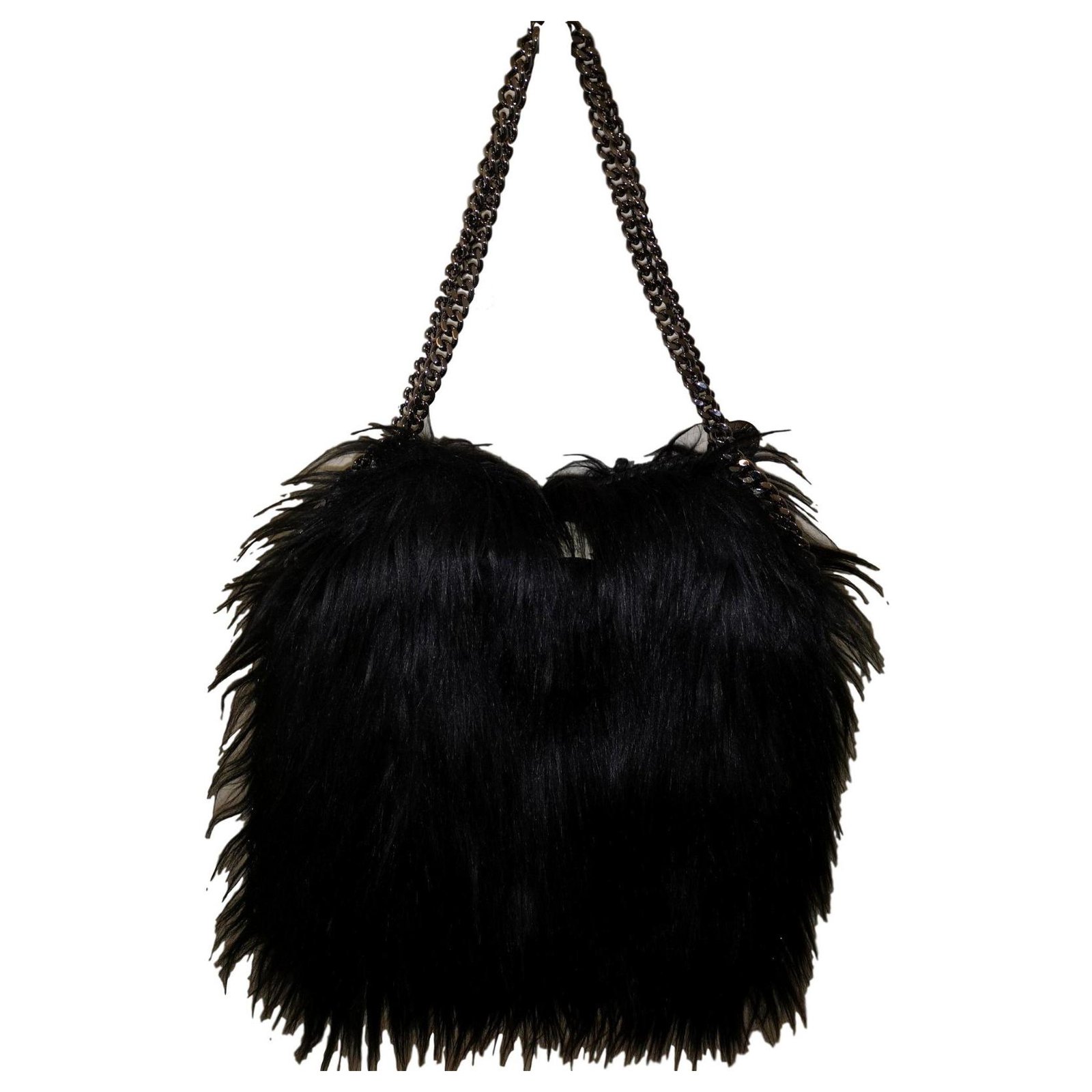 Stella Mc Cartney Falabella Fur free fur Black ref.147457 - Joli Closet