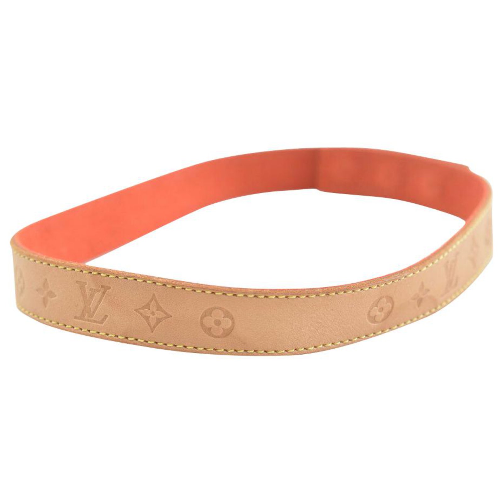 louis vuitton brown leather bracelet