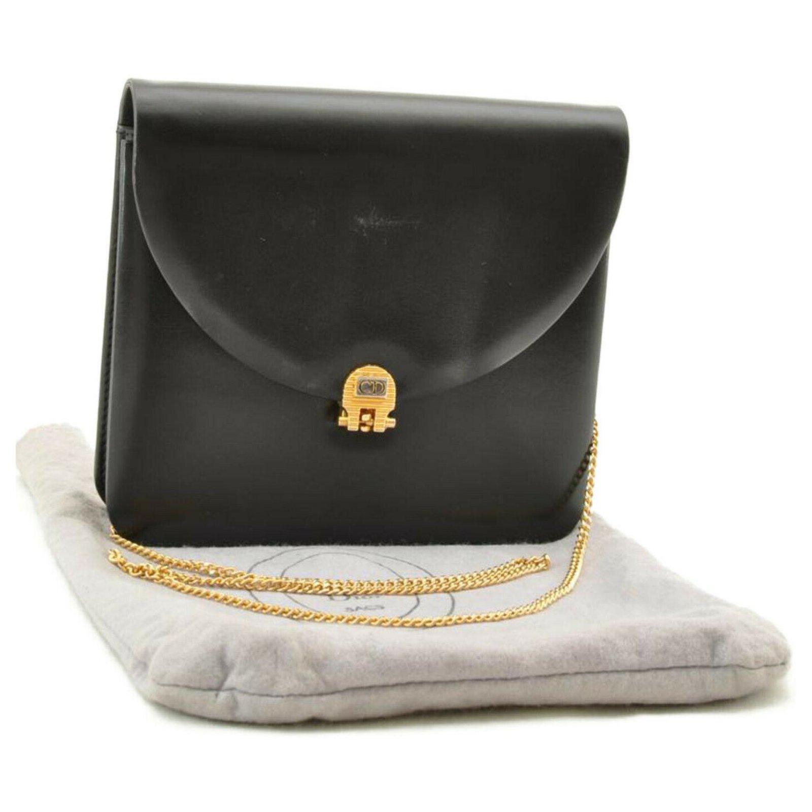 Dior Vintage Shoulder Bag Black Leather ref.148157 - Joli Closet
