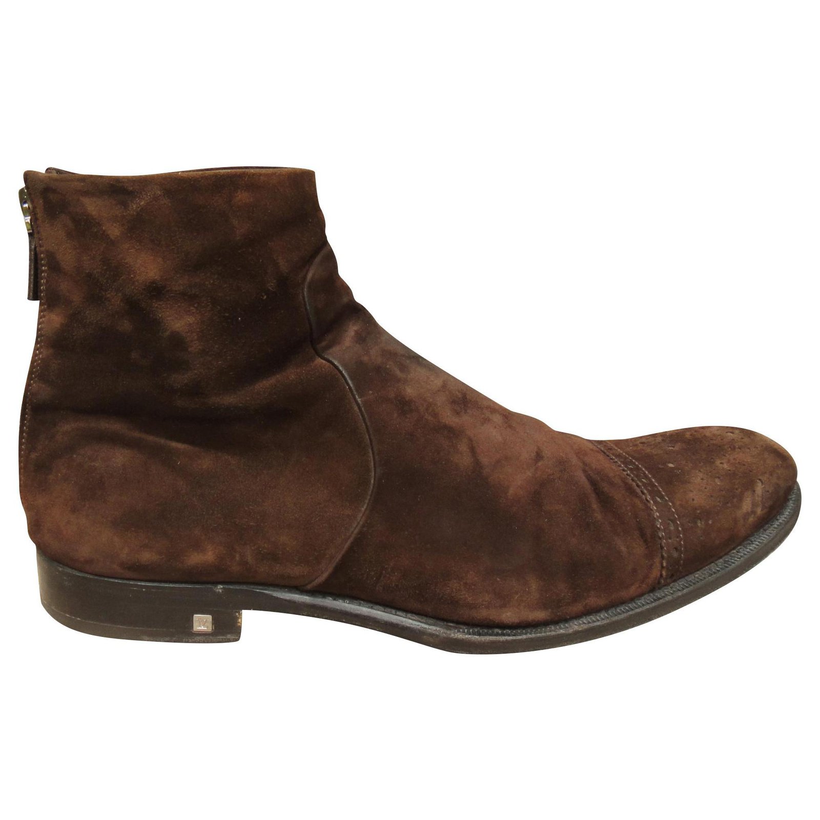 Louis Vuitton Mens Boots, Brown, 11 (Stock Confirmation Required)