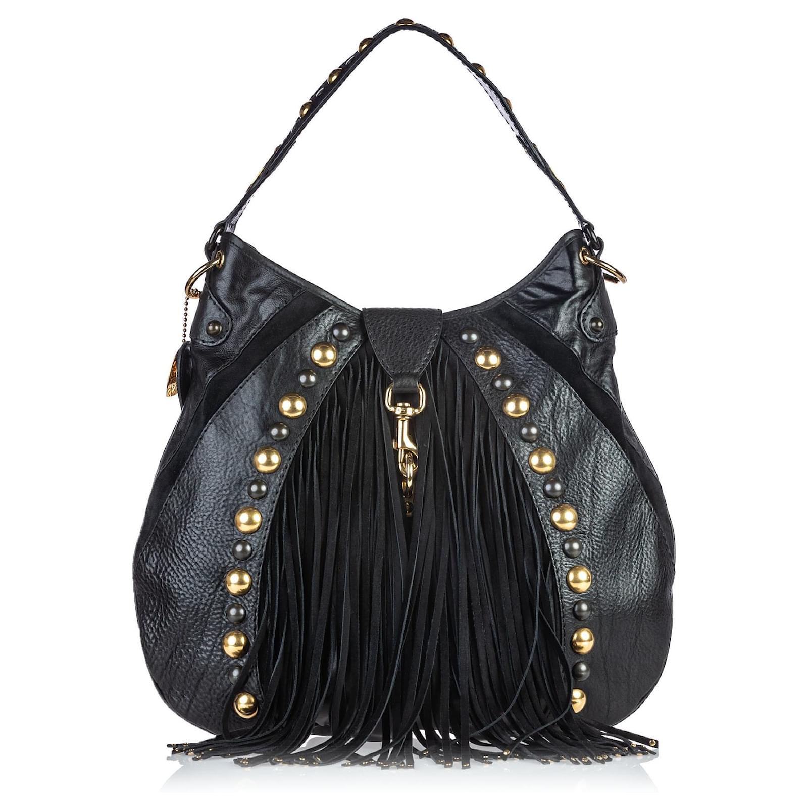 Borsa Hobo grande Indy Babouska in pelle nera Gucci Nero Svezia ref.149063  - Joli Closet