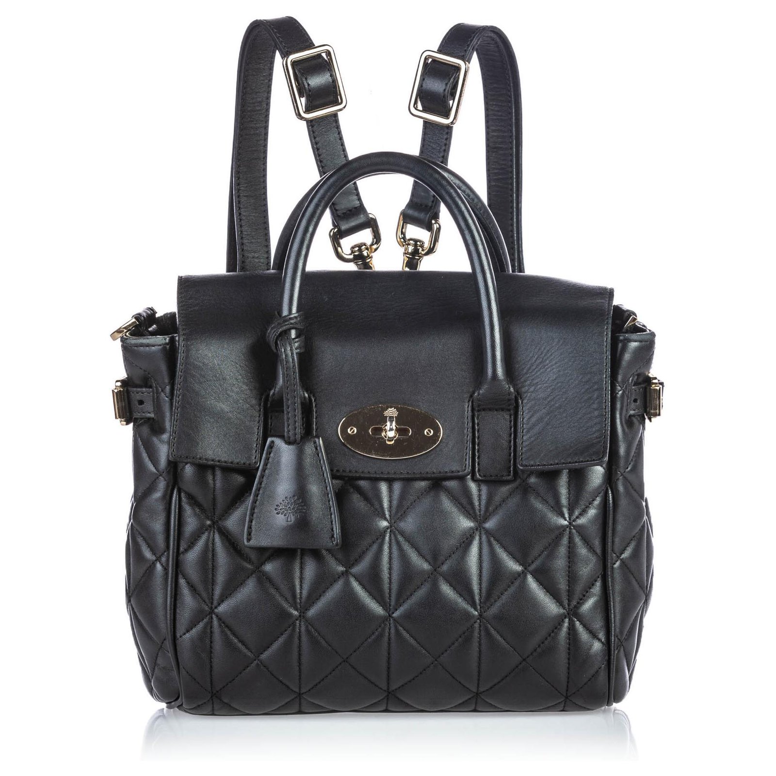 Mulberry Black Quilted Cara Delevigne Backpack Leather ref.149098 ...