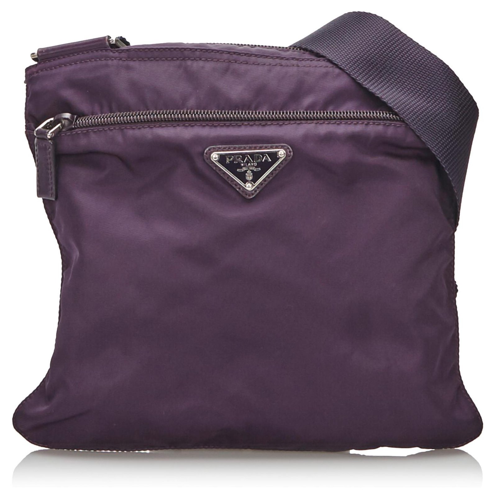 Prada Purple Nylon Crossbody Bag Cloth ref.149412 - Joli Closet