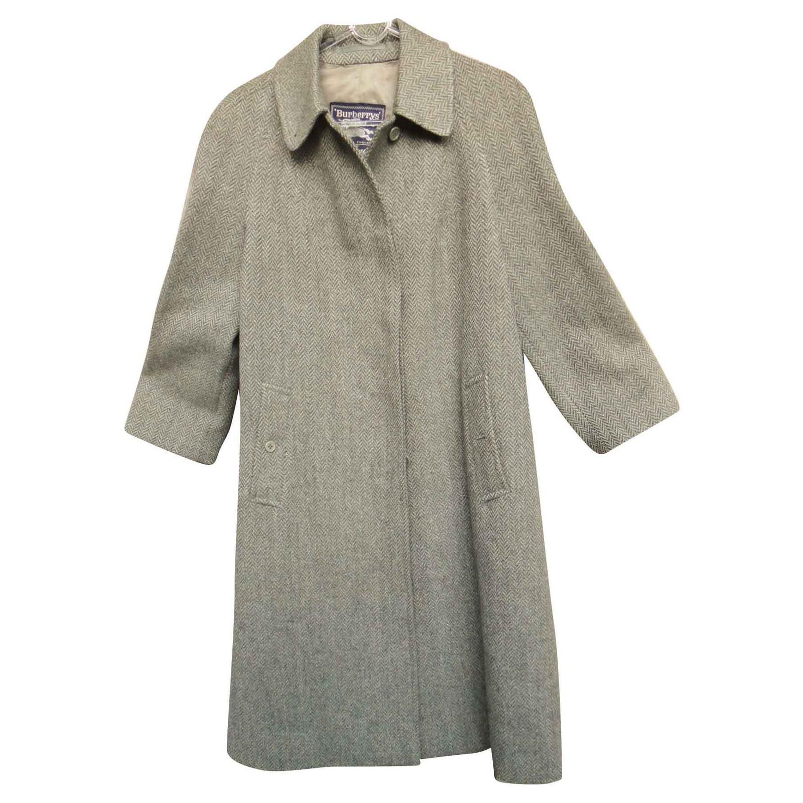 burberry grey wool coat