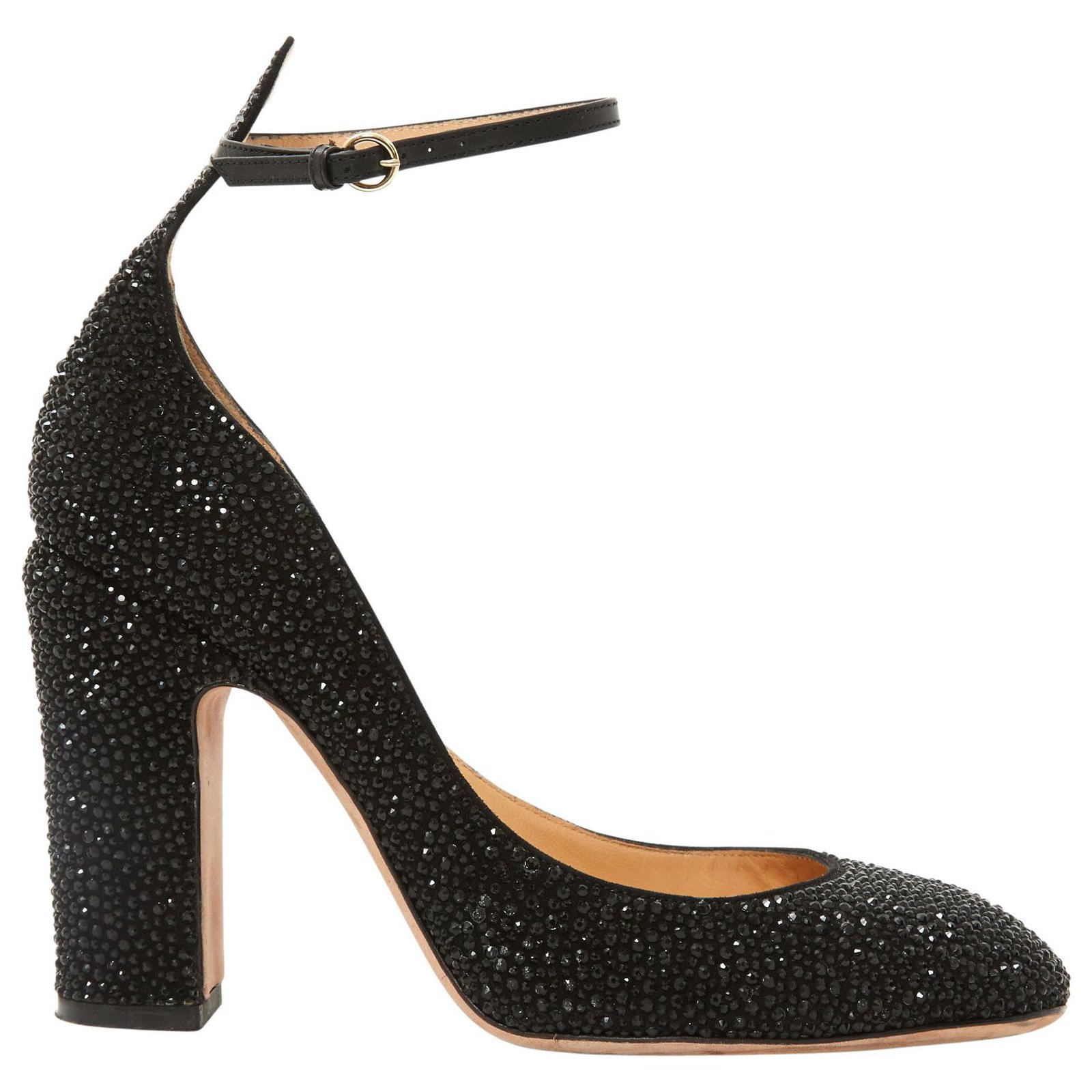 black heels glitter
