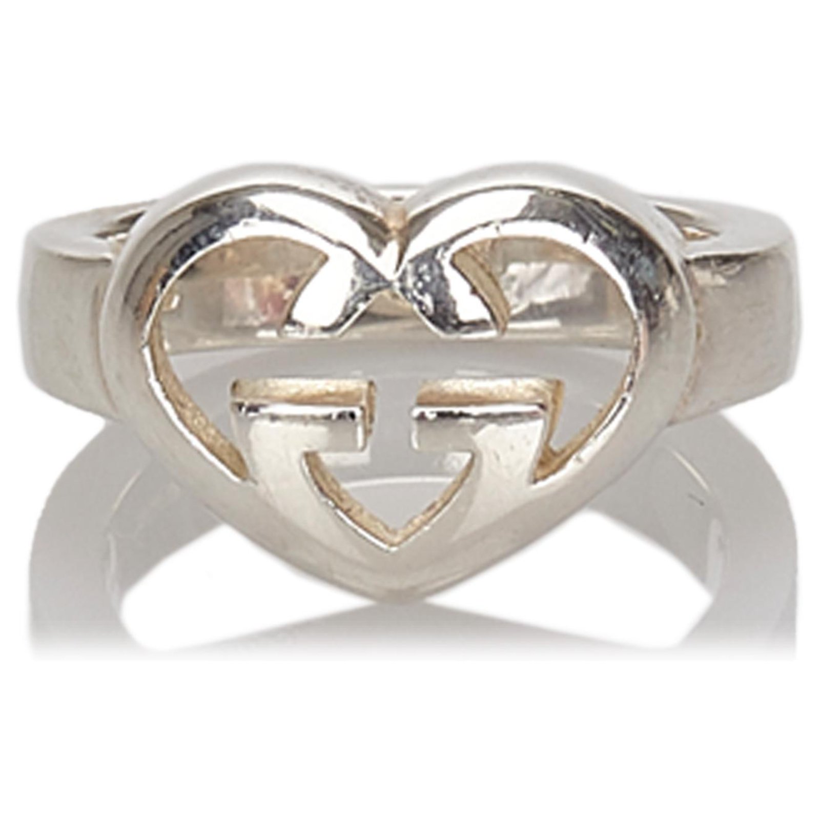 gucci heart ring silver