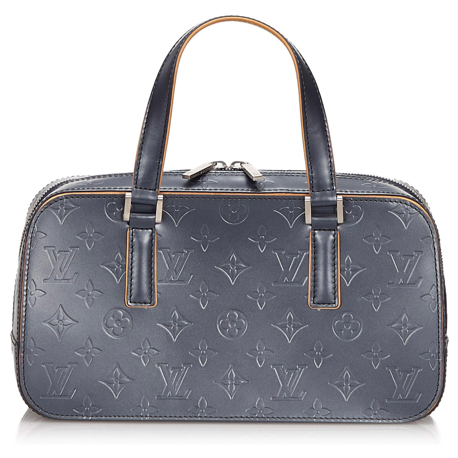 Louis Vuitton Blue Monogram Glace Shelton Dark blue Leather Pony-style  calfskin ref.502797 - Joli Closet