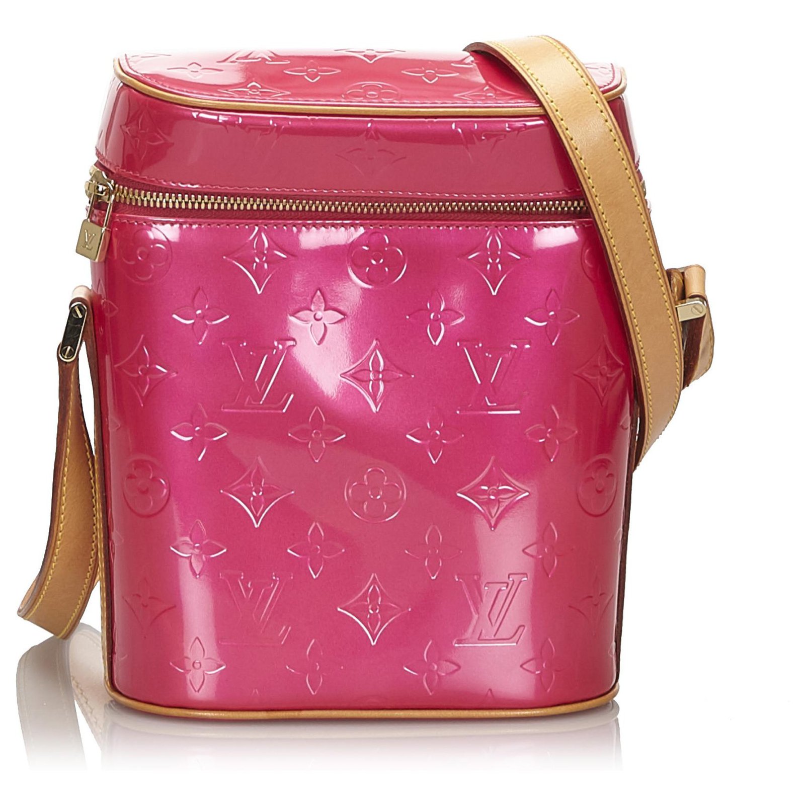 Louis Vuitton Pink Vernis Sullivan Vertical Leather Patent leather  ref.131101 - Joli Closet