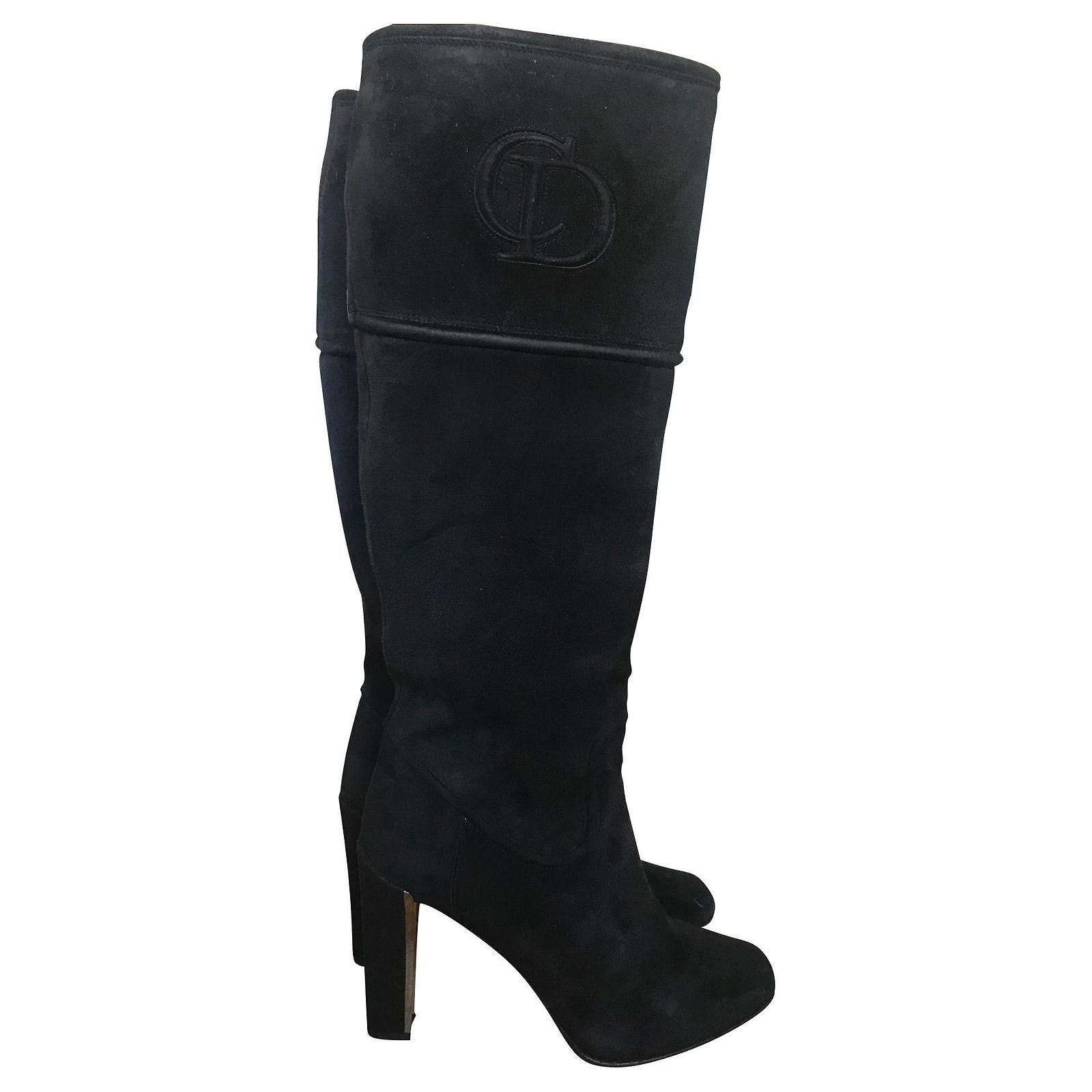 Bottes En Daim Noir Jill Sander - Taille US 8.5 (B) - Occasion
