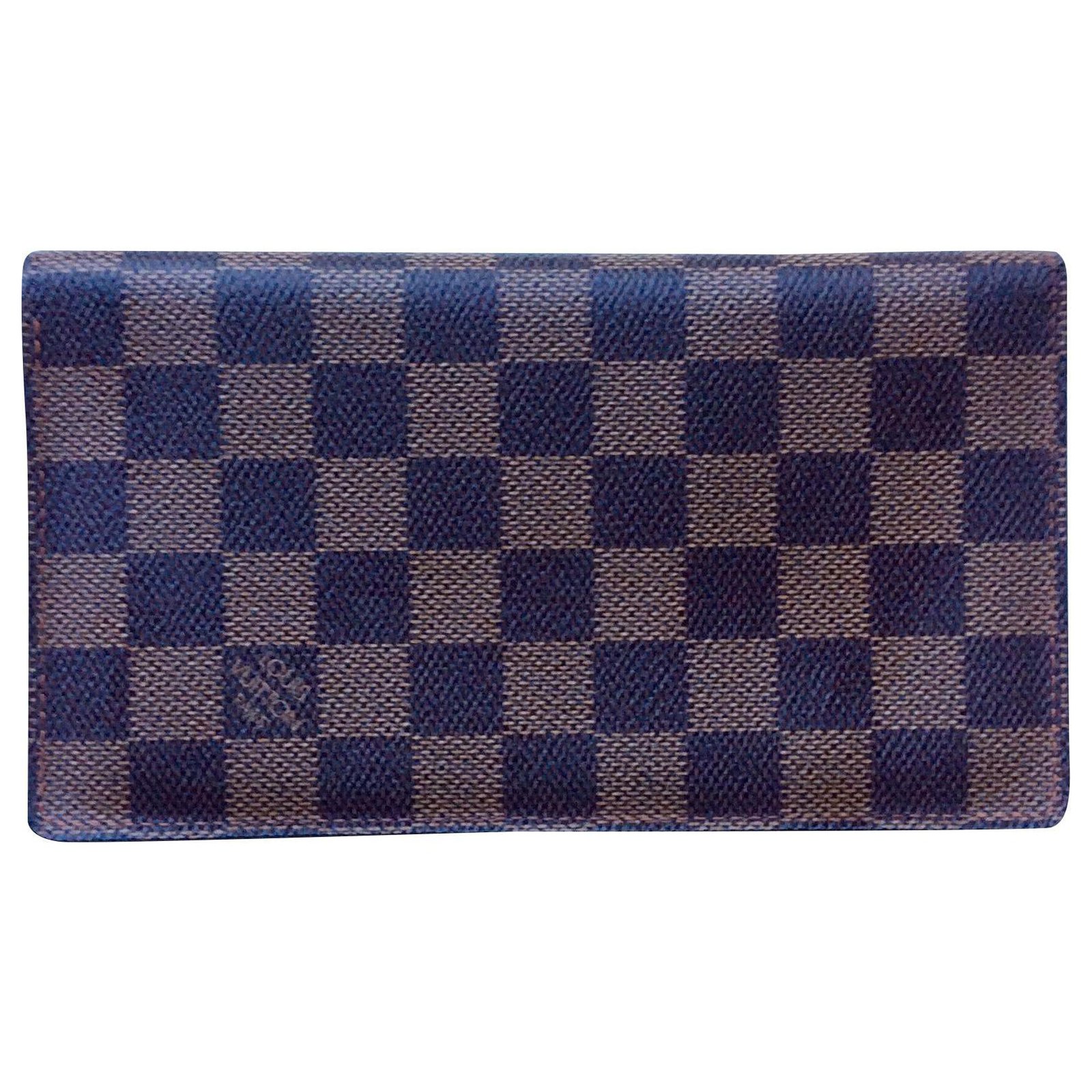 Louis Vuitton Long Wallet Damier Ebony UNISEX Leather Cloth ref.150379 -  Joli Closet