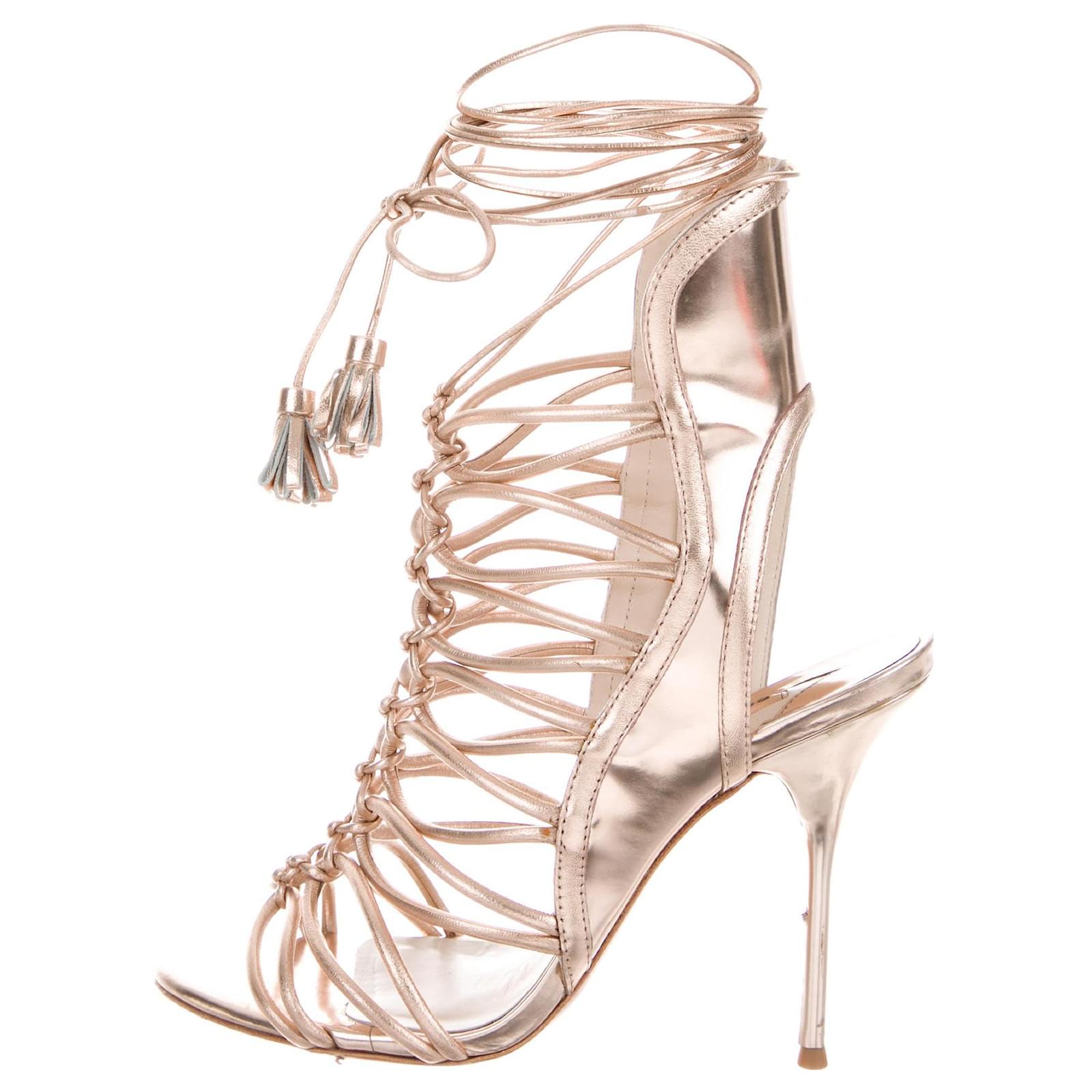 sophia webster gold heels