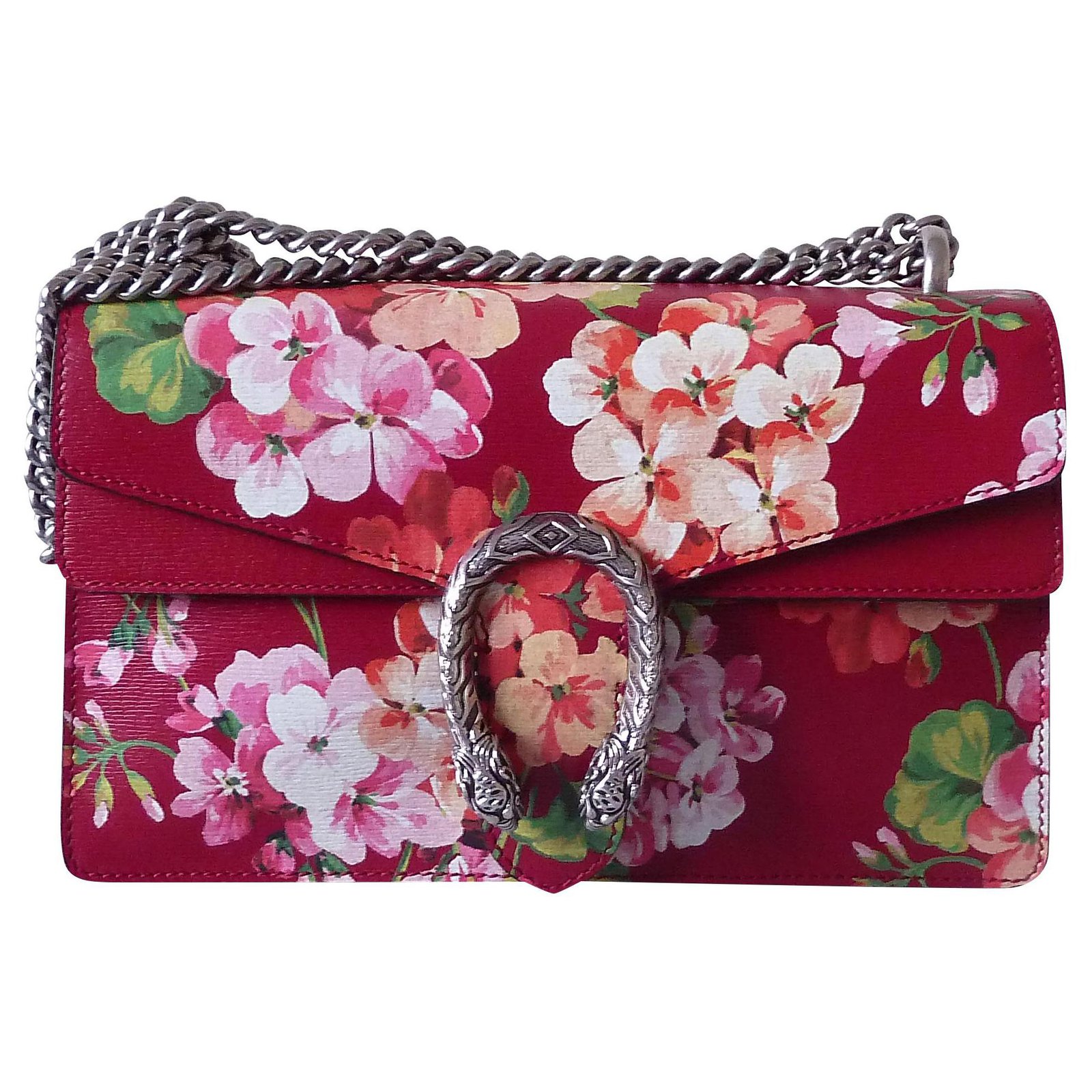 Gucci GUCCI BAG DIONYSUS BLOOM Handbags Leather Red ref.150827 - Joli Closet