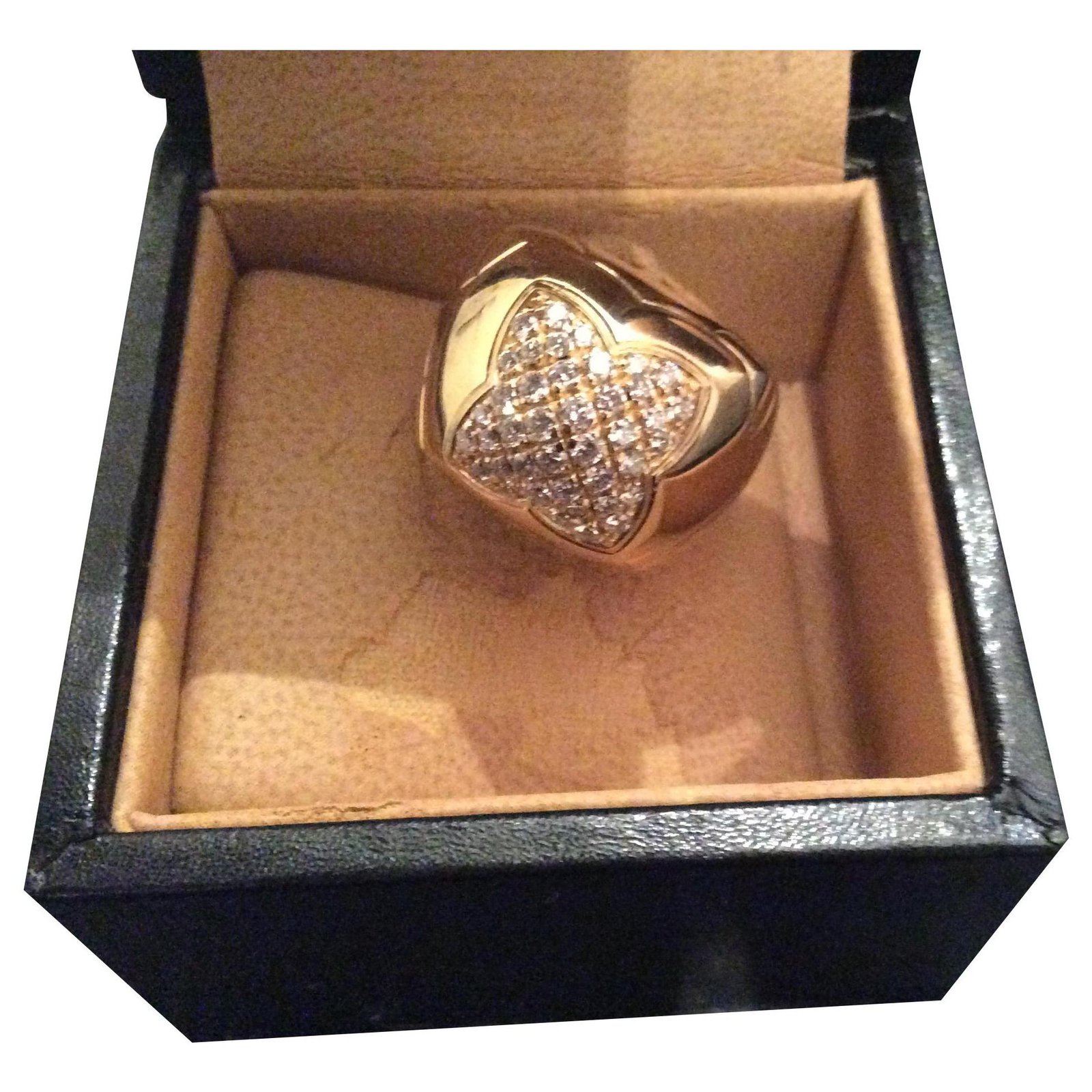bulgari gold pyramid ring