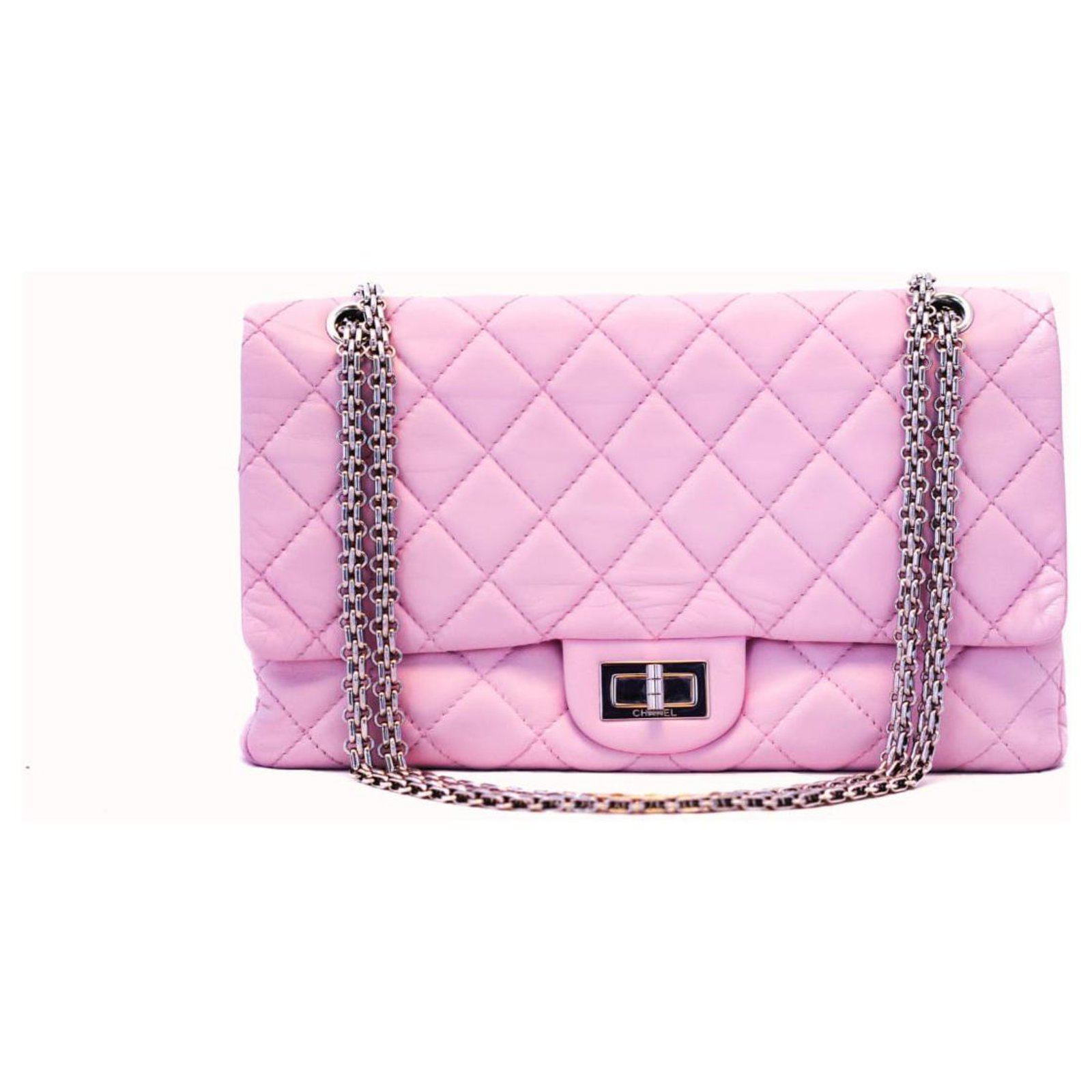 Chanel Reissue 227 Pink Leather ref.151041 - Joli Closet