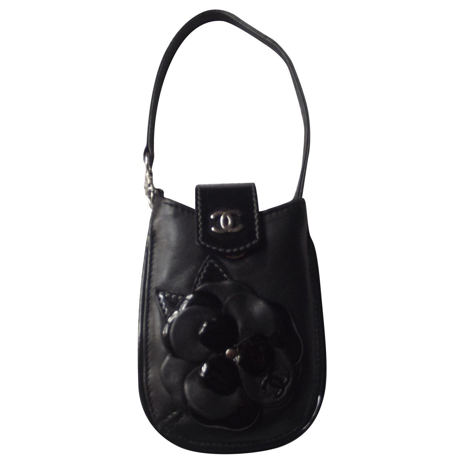 Chanel clutch Black Leather ref.151477 - Joli Closet