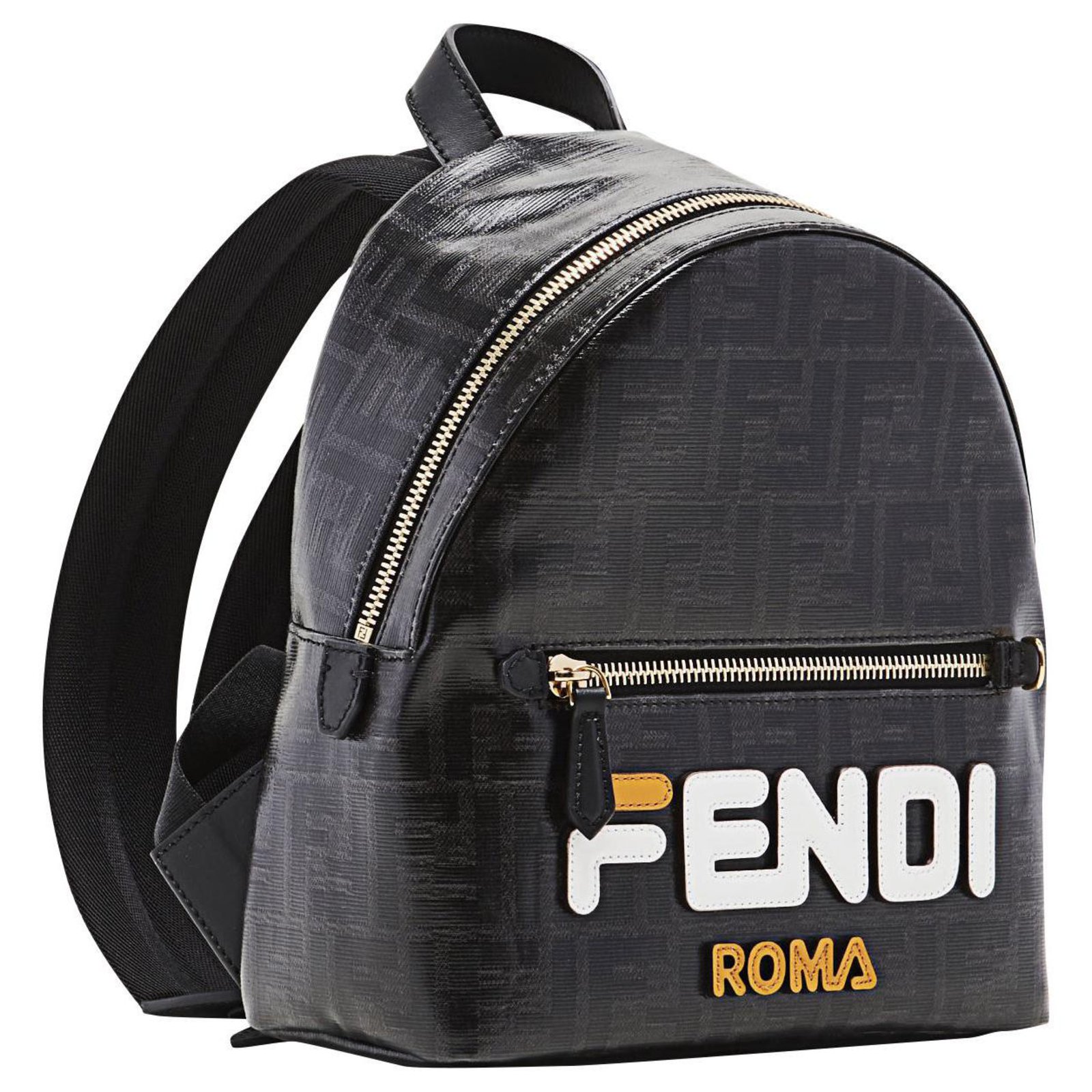 small black canvas backpack