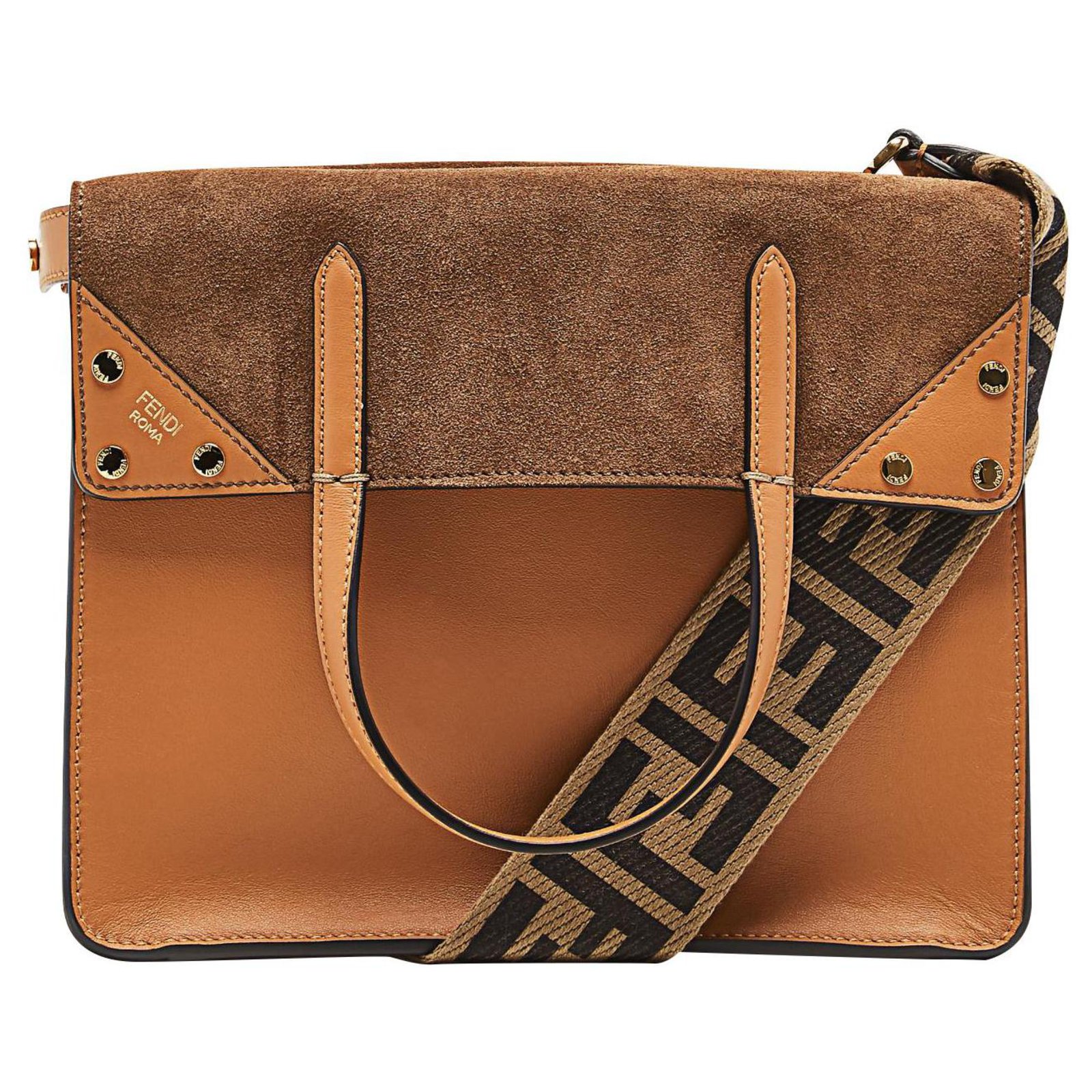 Fendi Flip small bag new Brown Leather ref.151759 - Joli Closet