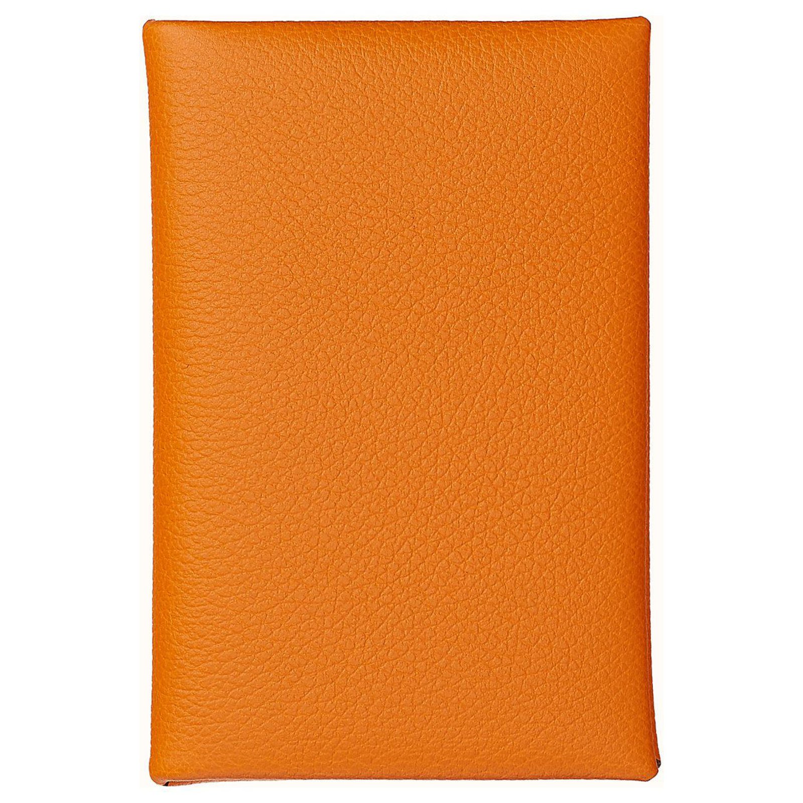 hermes card holder orange