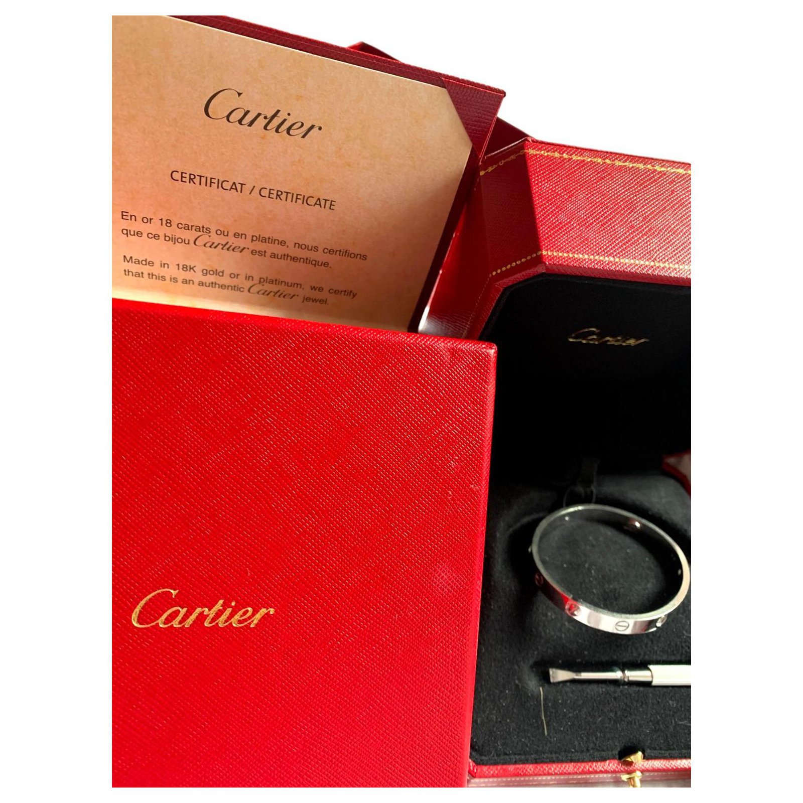 Cartier Cartier Love Bracelets White 