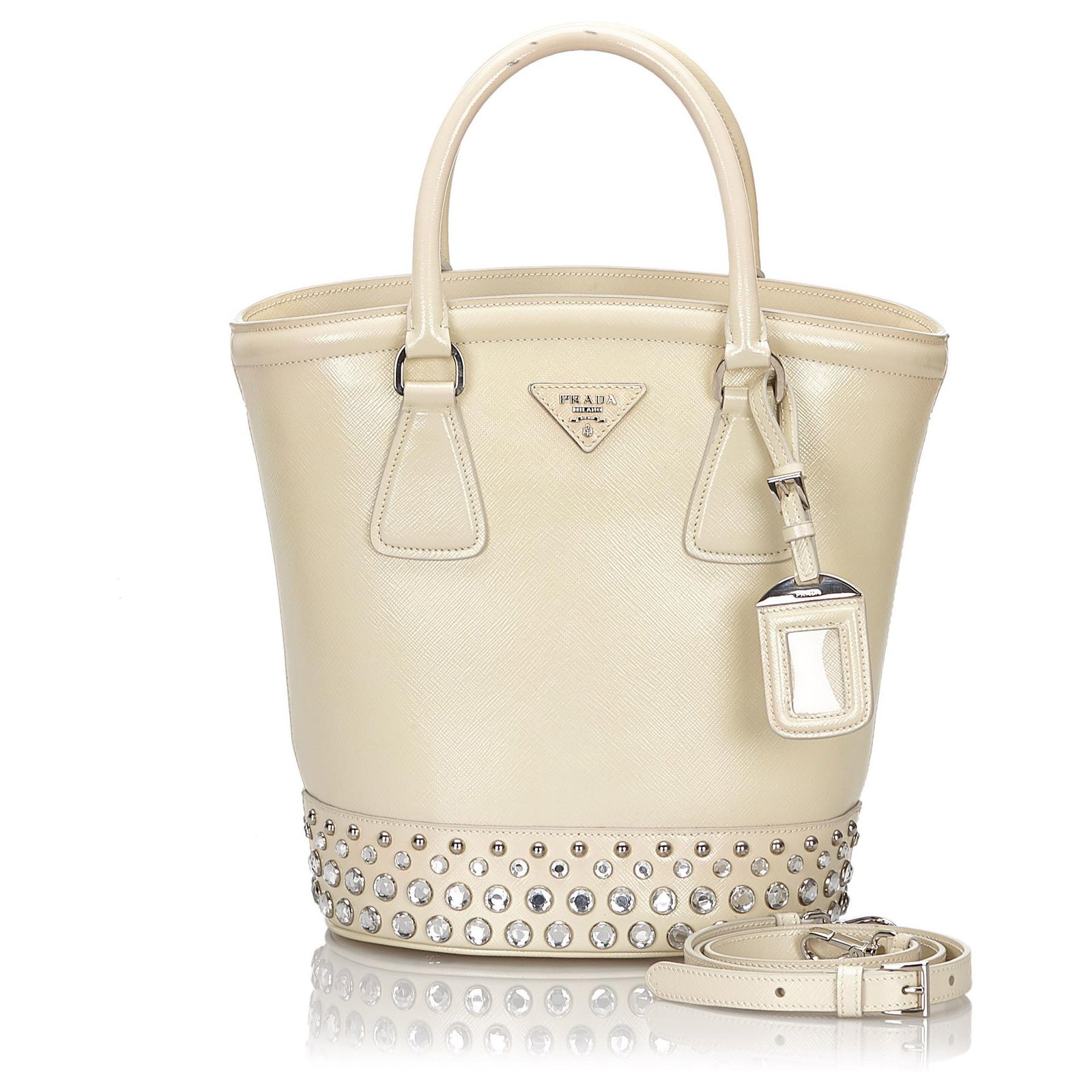 prada white saffiano