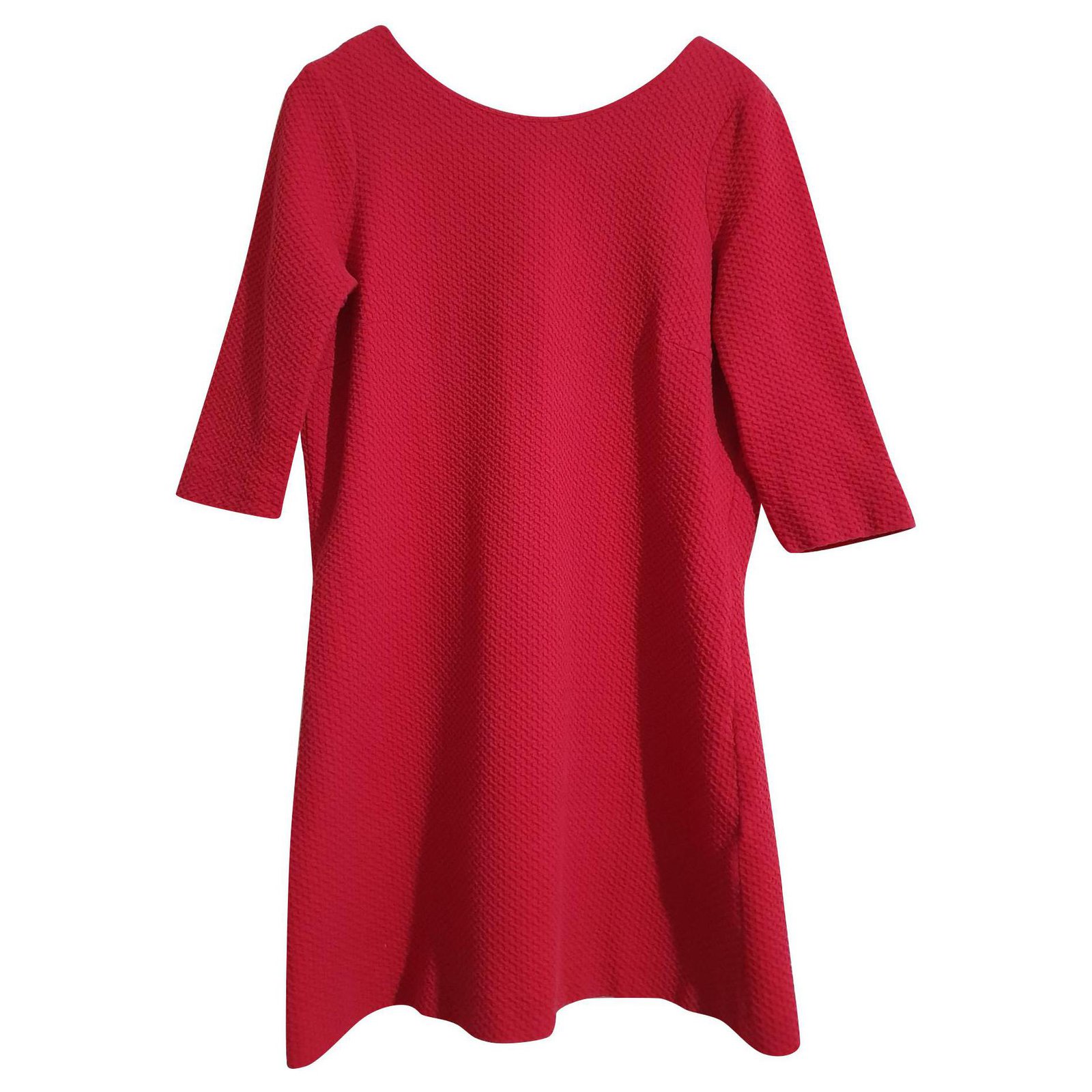 Ganni Dresses Red Cotton Elastane ref.152768 - Joli Closet