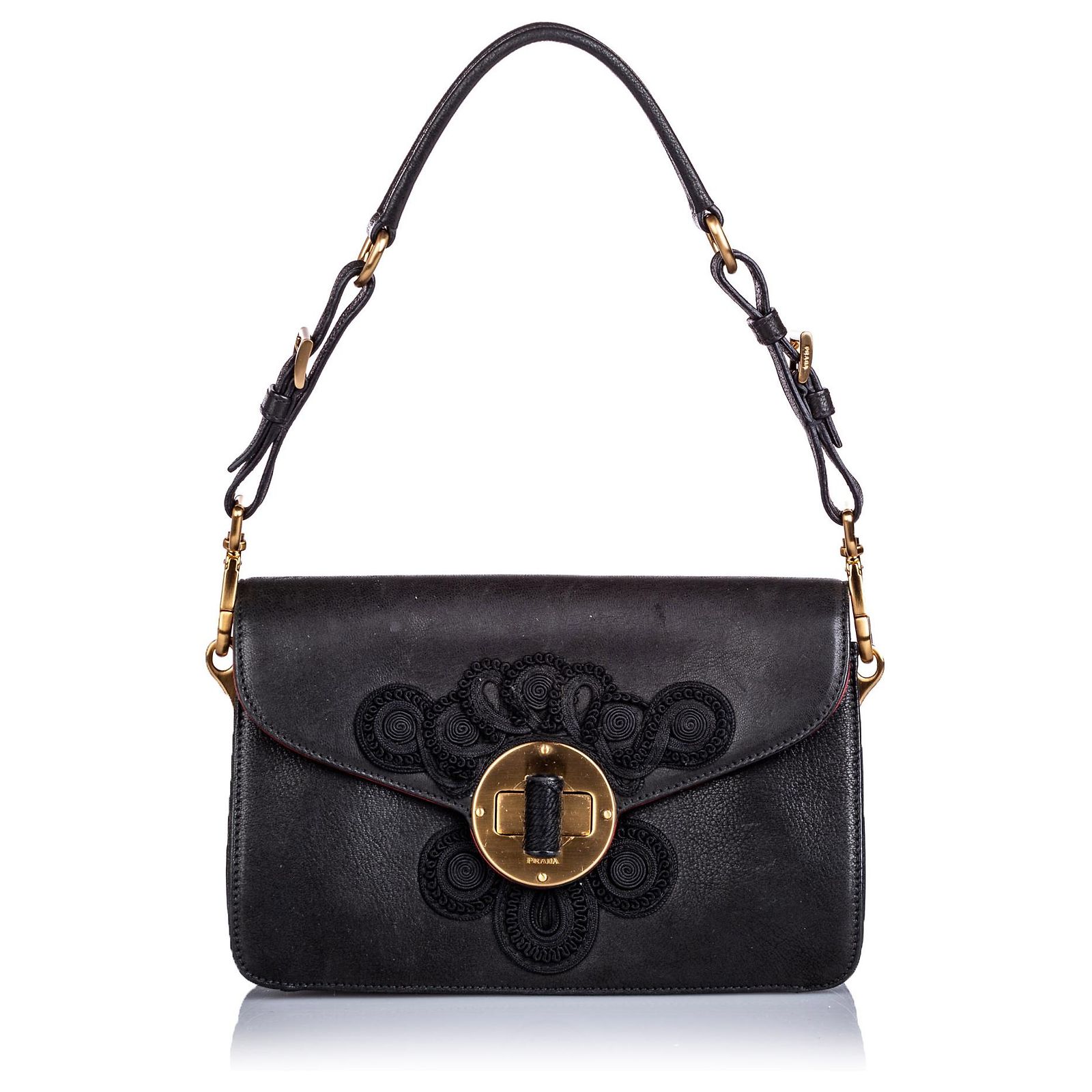 Sac à Main Vintage Bandoulière Velours Brodé - Bordeaux/marron, Occasion Très Bon état