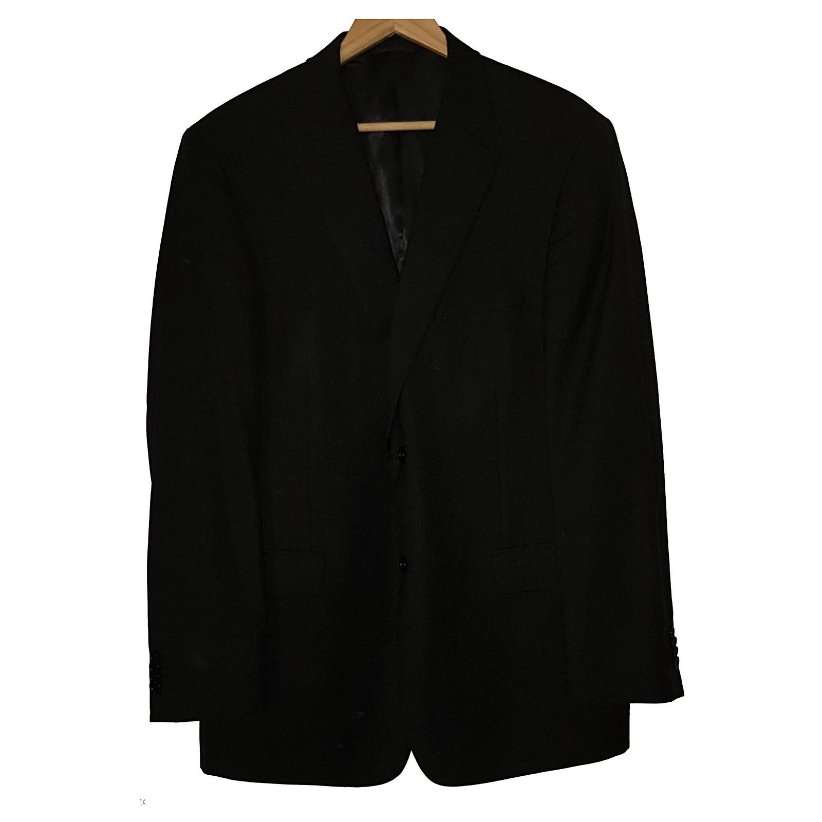 Costume Deux-pièces SACCOR Brothers En Laine Super 130'S - Taille 54 (52), Noir - Occasion Très Bon état
